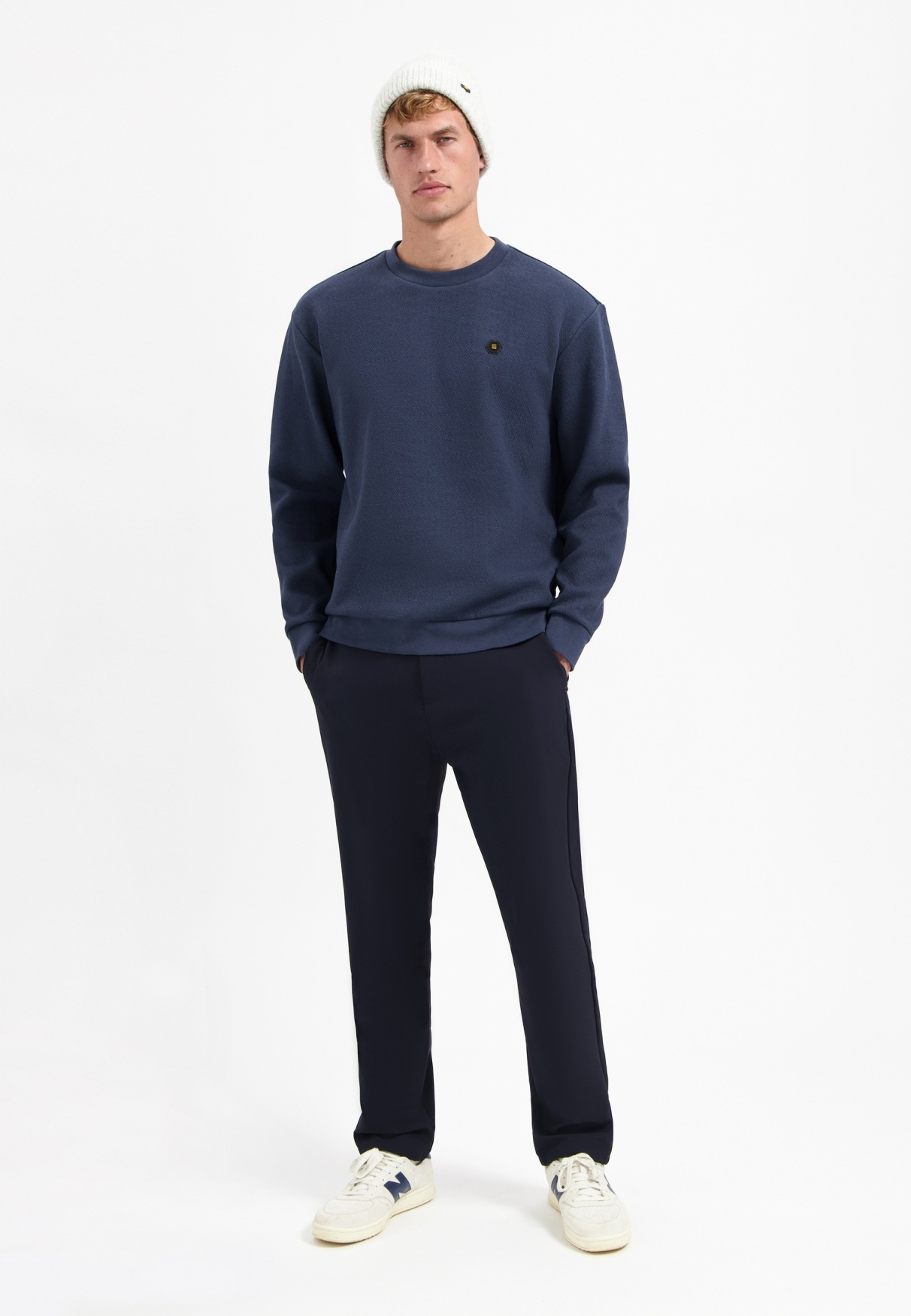 Thumbnail - NO EXCESS Sweater "No Excess Strukturierter Pullover"