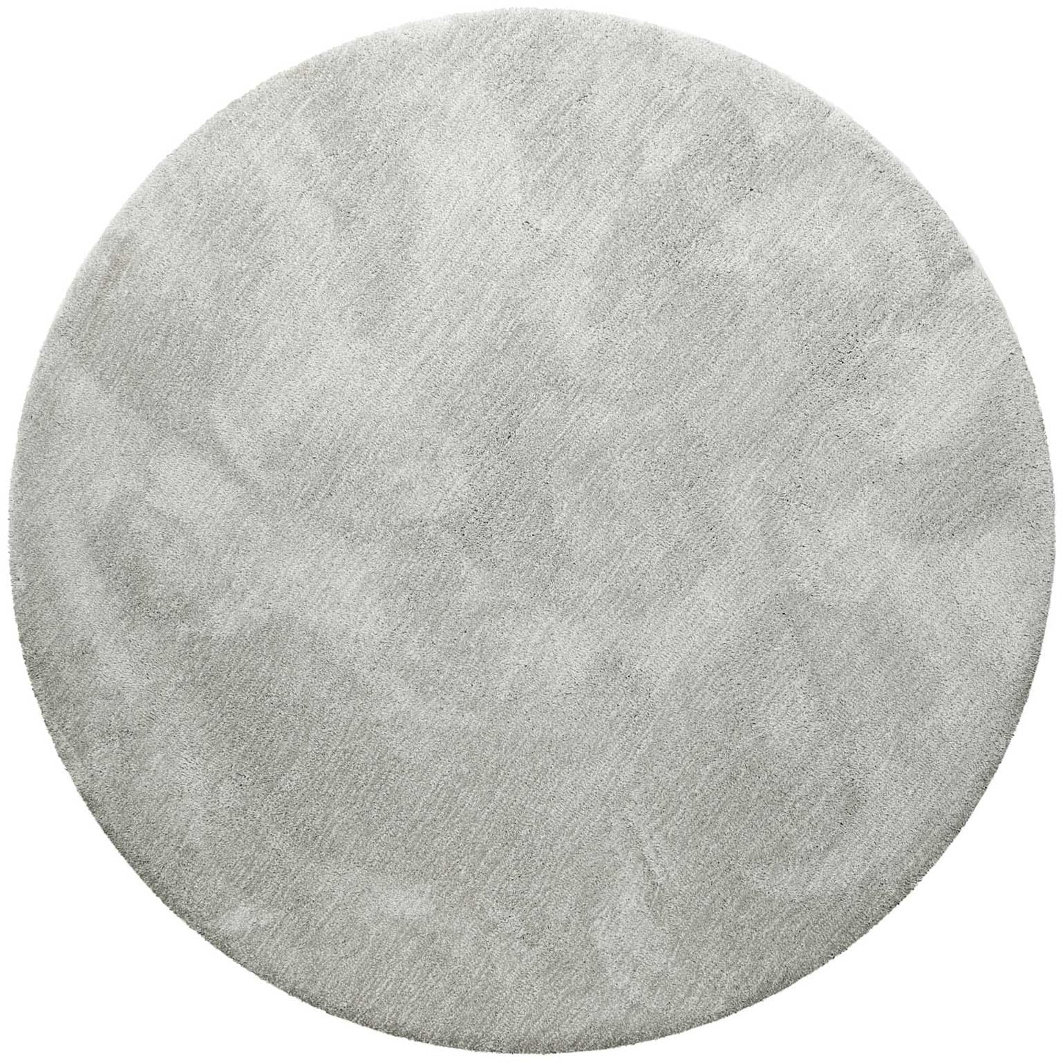 Homie Living Teppich "Pisa" rund 25 mm Höhe Hochflor, Microfaser, uni, weich, Shaggy, Wohnzimmer, Schlafzimmer