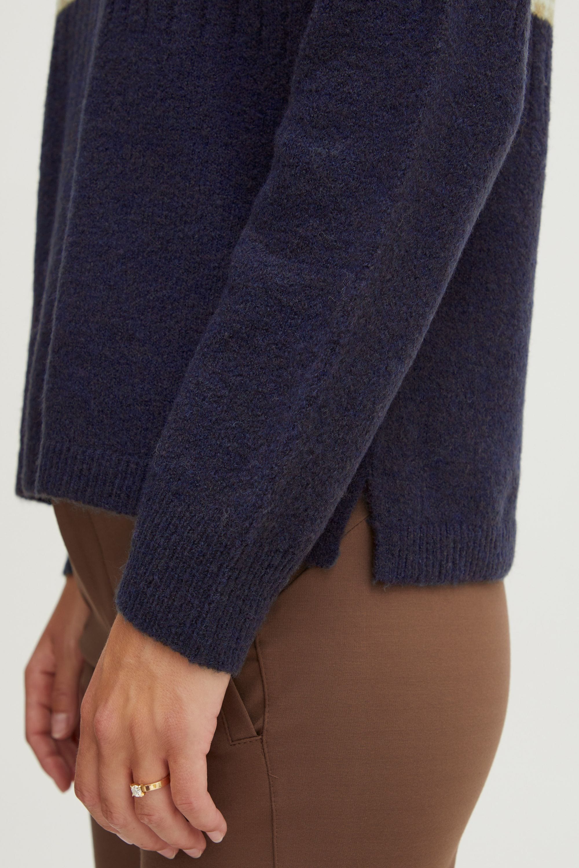 fransa Strickfleece-Pullover »Strickpullover FRIsabella«
