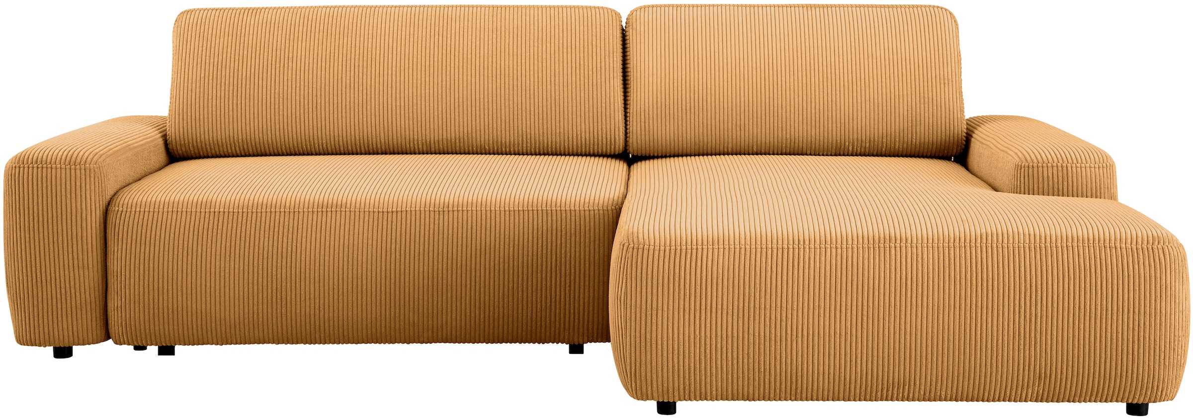 Home affaire Ecksofa "TORGE (264cm), Schlafsofa in Cord, Samtvelours o Stru günstig online kaufen