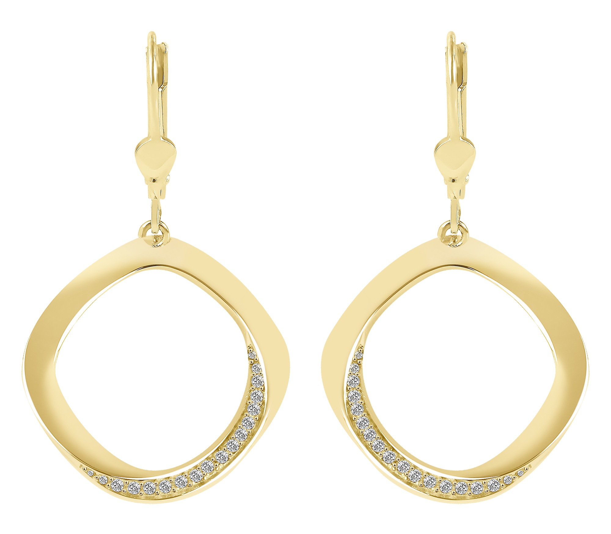 Adelia´s Paar Ohrhänger "Damen Ohrringe – Ohrhänger aus 333 Gold mit Zirkon günstig online kaufen