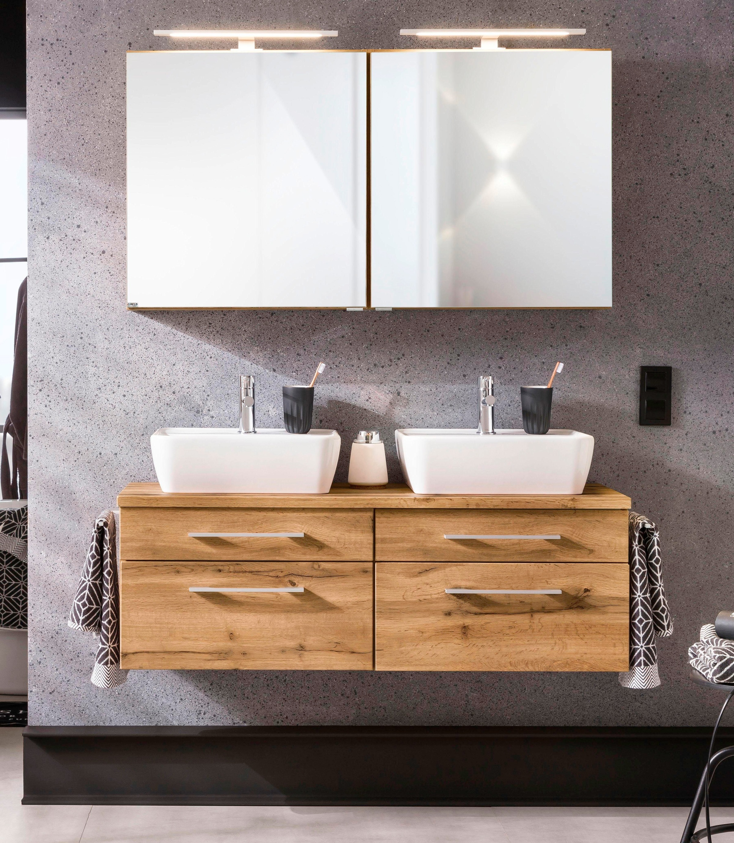 welltime Badmöbel-Set "Davos" 3 Stk. tlg. günstig online kaufen