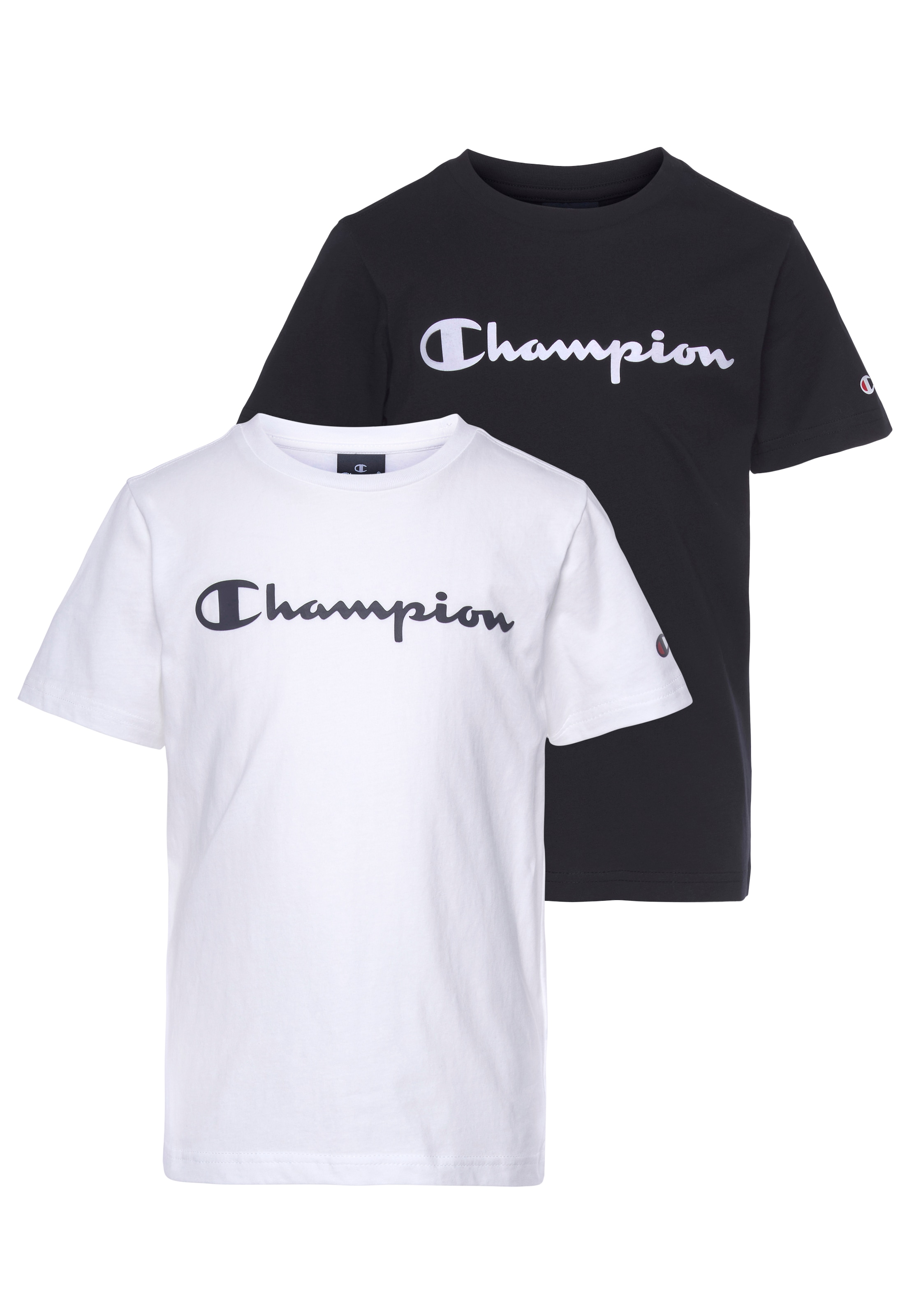 Champion T-Shirt Packung, 2 Stk. mit 2-Stk.-Packung, Kurzarm