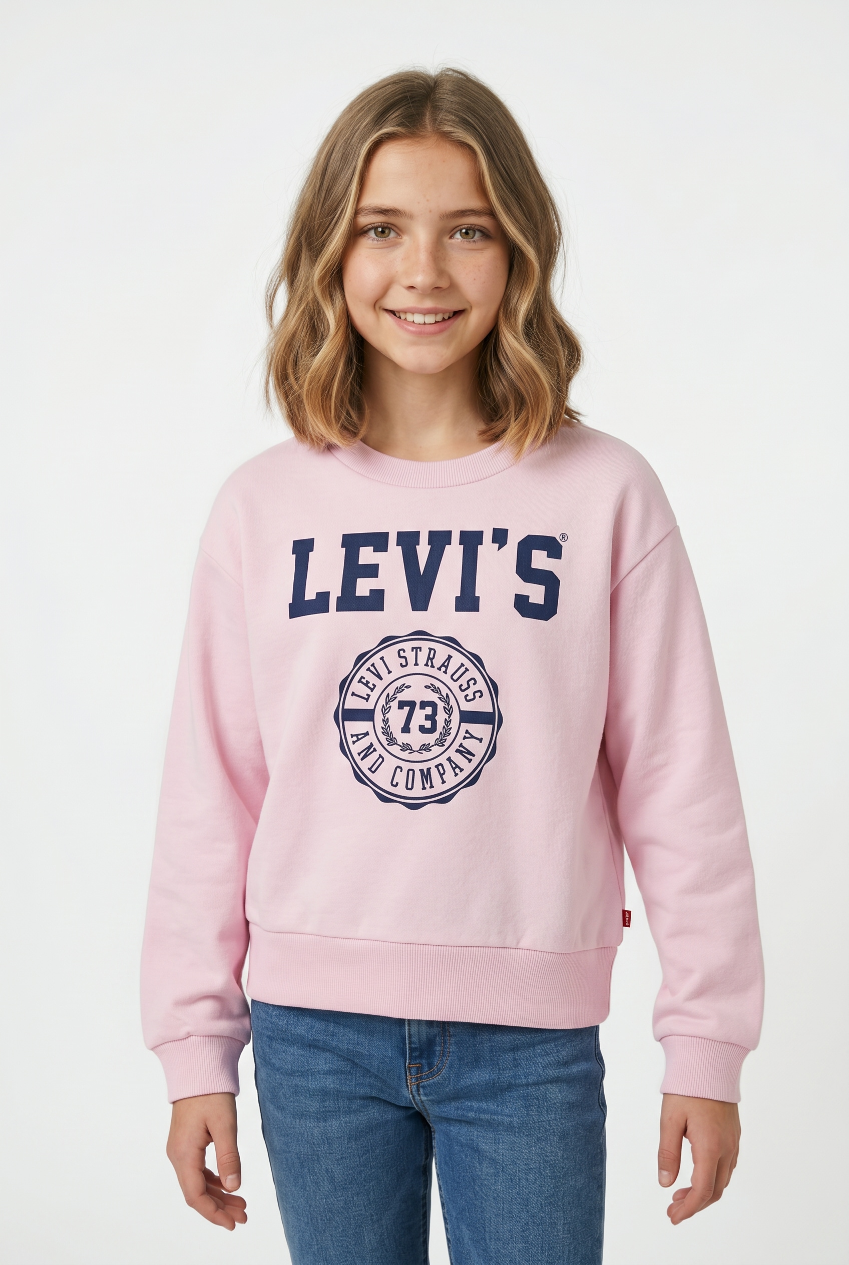 Levis Kids Sweatshirt "LVG COLLEGIATE CREW", mit Markenprint, for Girls