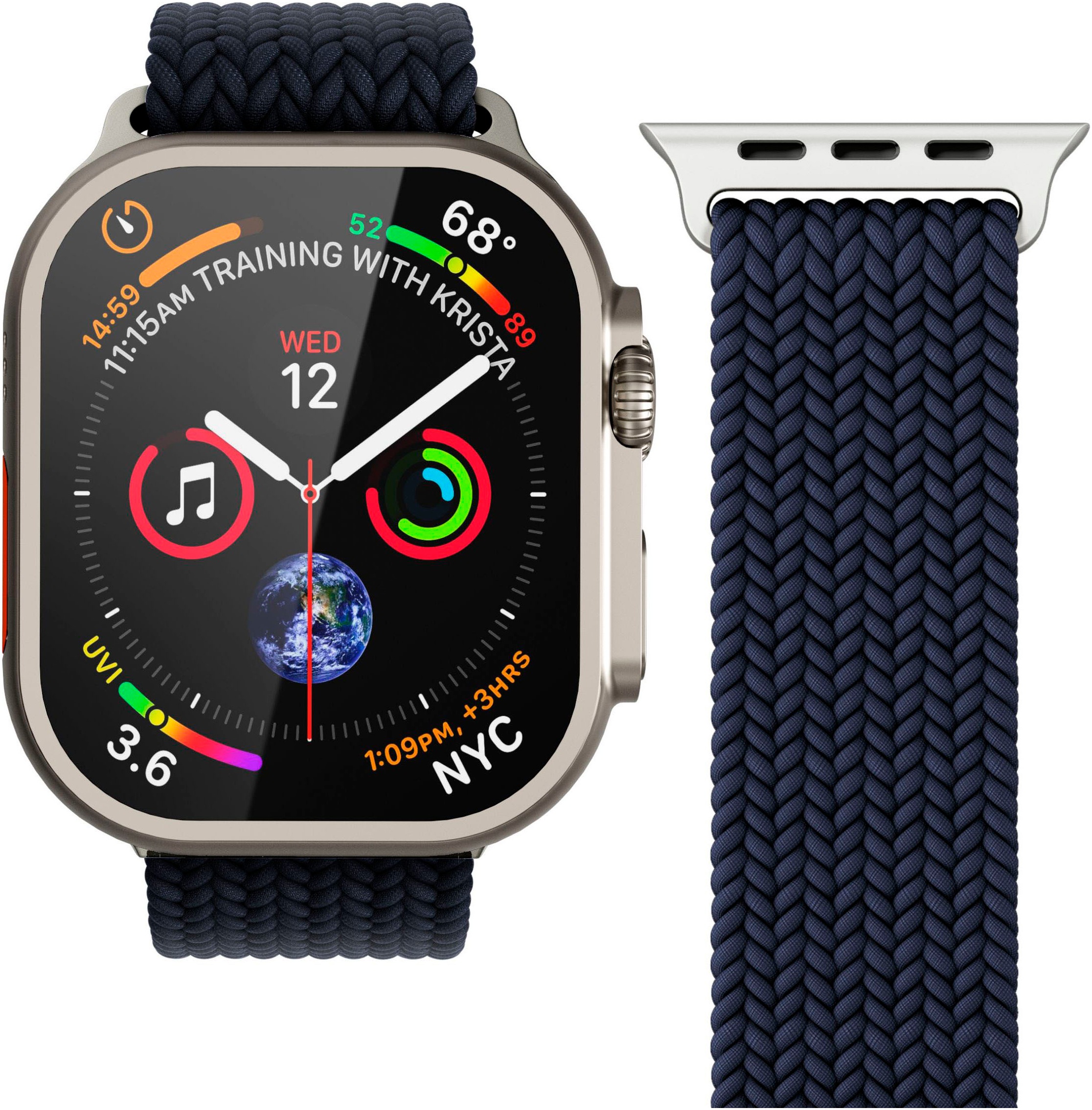 VONMÄHLEN Smartwatch-Armband »Watch Strap - Woven Loop - Armband für Apple Watch 42/44/45/49 mm«