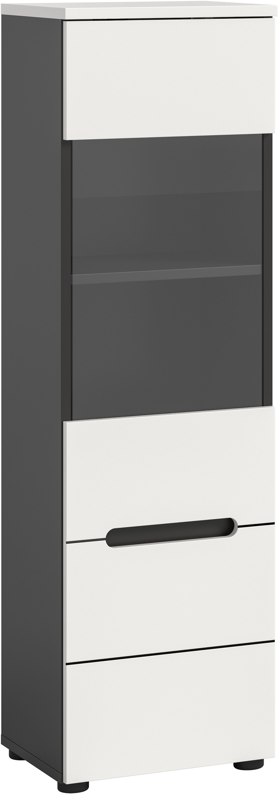 Home affaire Vitrine "REHAT, TOPSELLER, Höhe 125 cm, 1 Glastür, 1 Böden, 3 günstig online kaufen