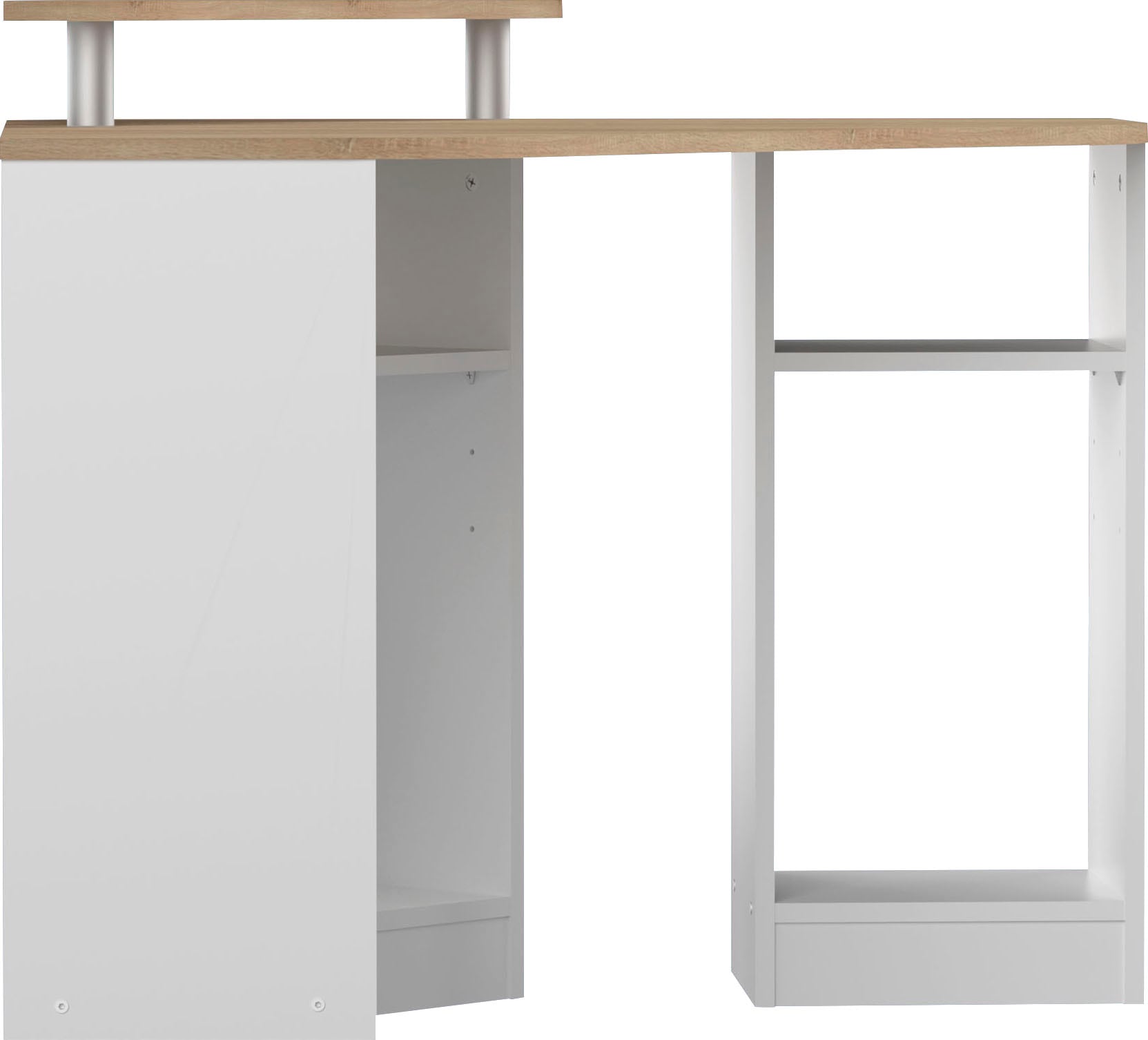 TemaHome Schreibtisch »Corner«, Melamingestell, Tischplatte in untersch. Farbvarianten, Breite 94 cm
