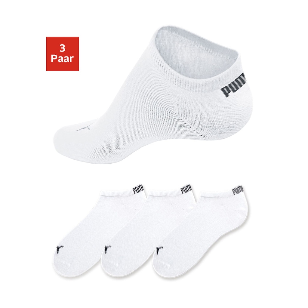 PUMA Sneakersocken, (3 Paar), in klassischer Form