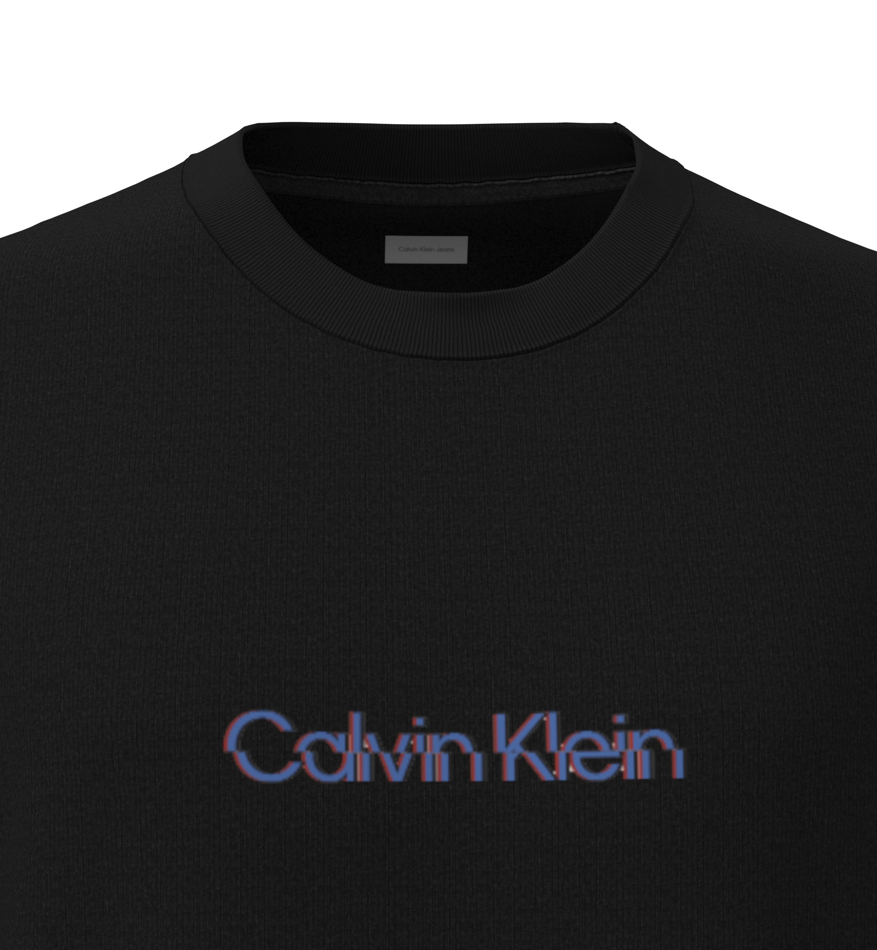 Calvin Klein Jeans T-Shirt »SS GLITCHED LOGO EU CLASSIC TEE«, Mit Rundhalsausschnitt