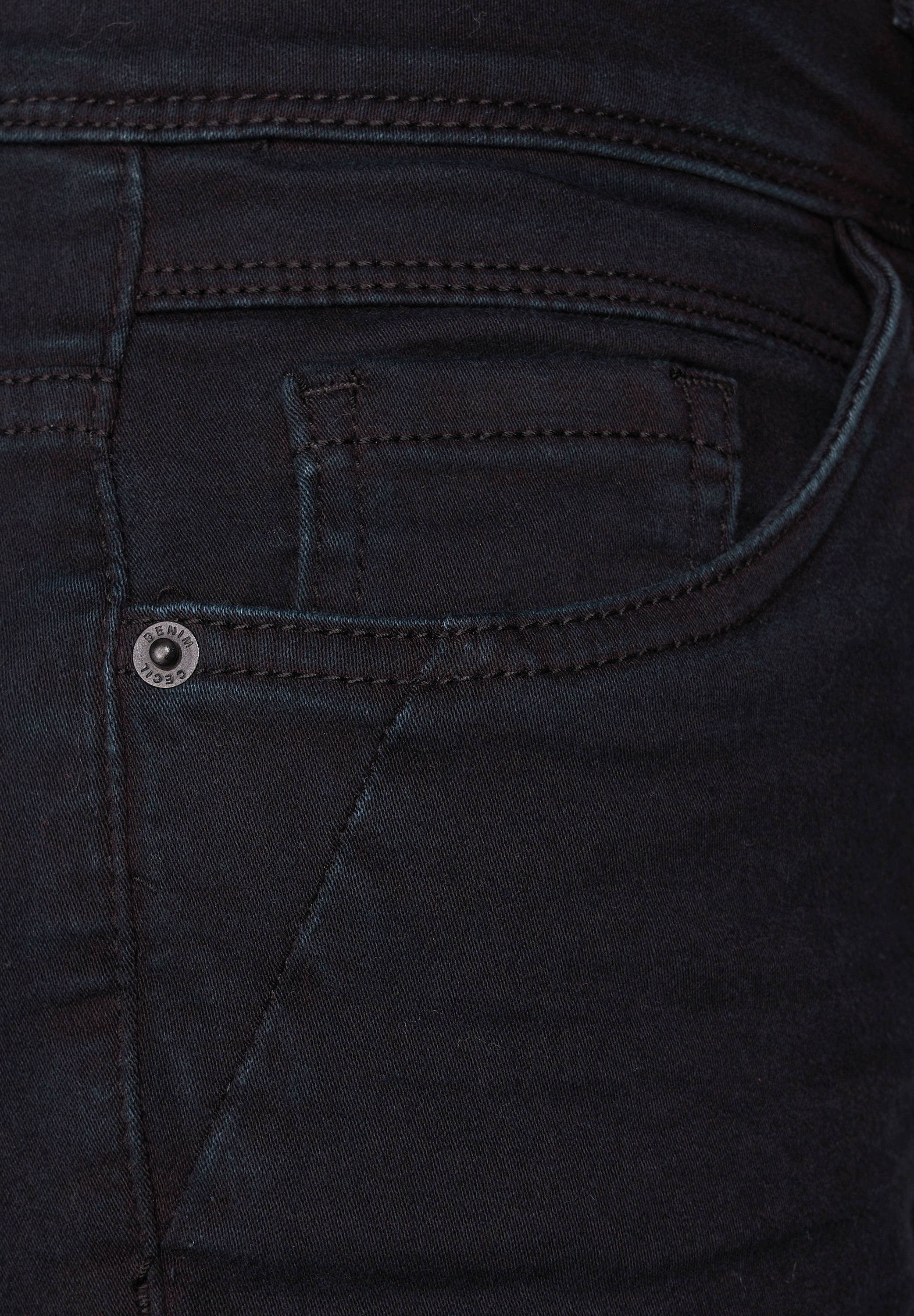 Cecil Slim-fit-Jeans, mit leichtem Glanz