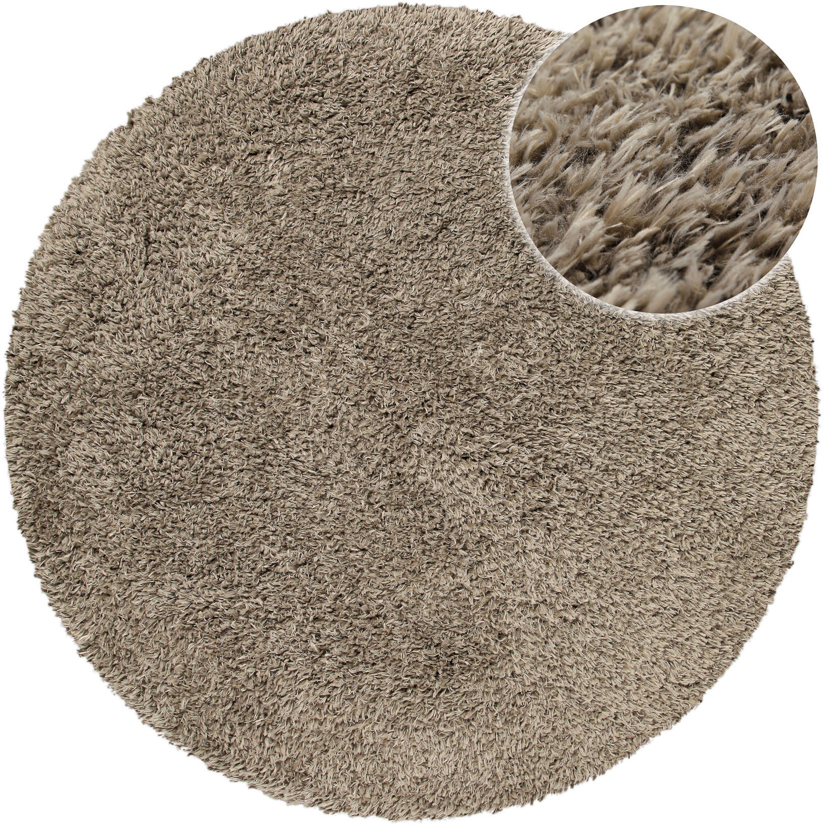 OTTO home Hochflor-Teppich "Josetta" rund 50 mm Höhe Langflor, Shaggy, dich günstig online kaufen