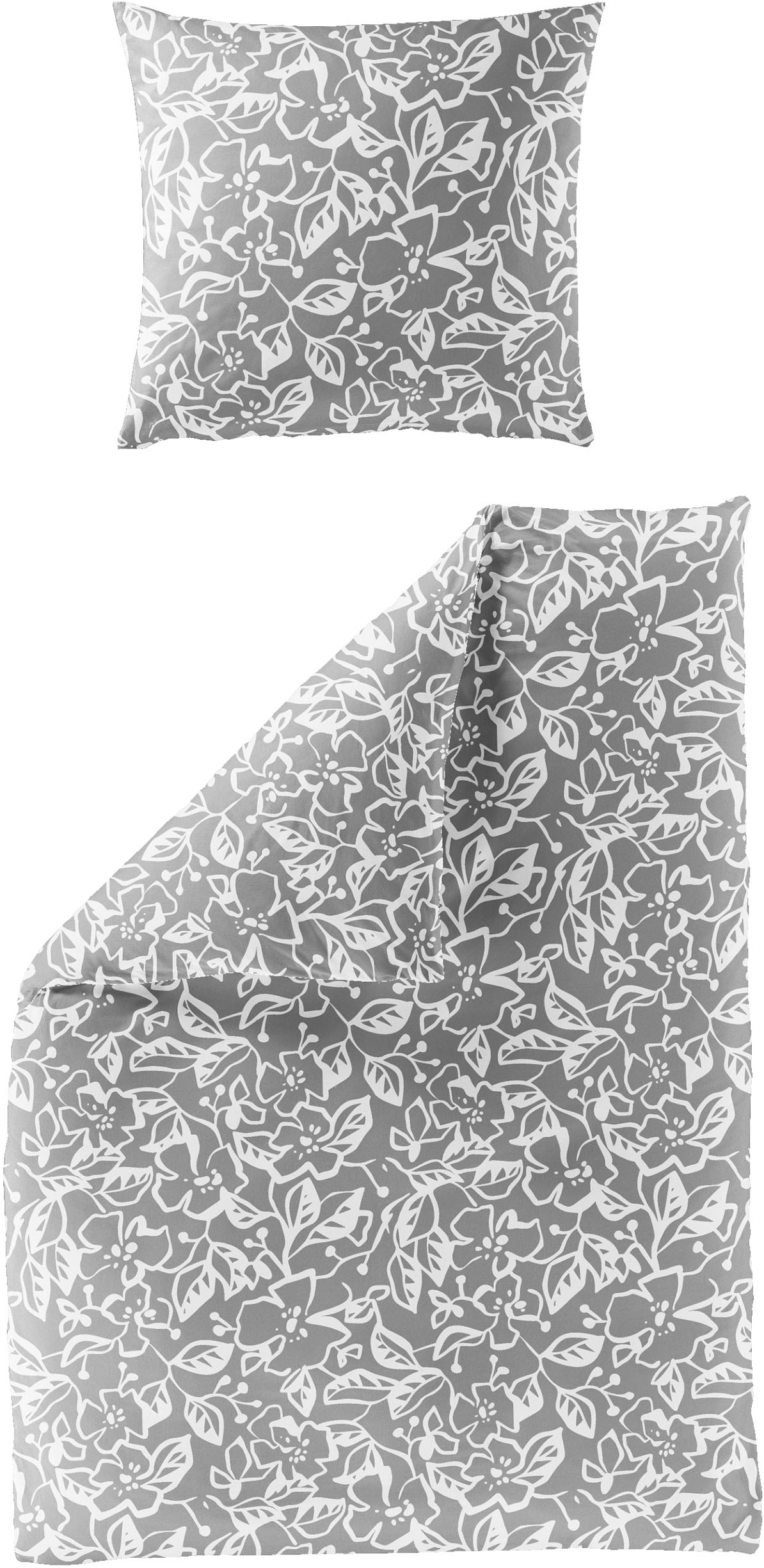 BIERBAUM Bettwäsche "4174" 2 Stk. Mako-Satin, 100 % Baumwolle, pflegeleicht günstig online kaufen