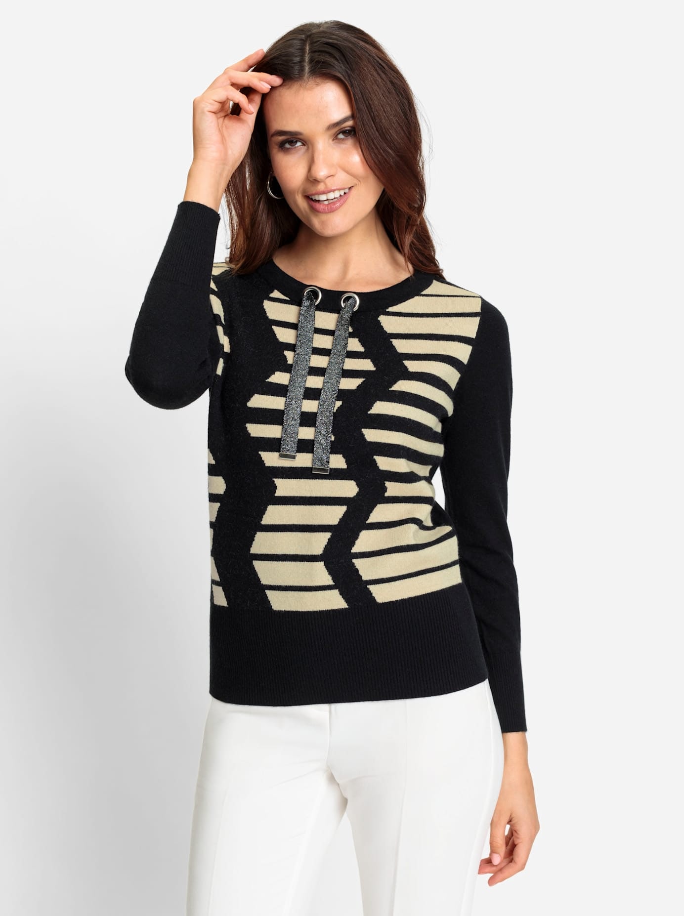 Inspirationen Rundhalspullover »Pullover«