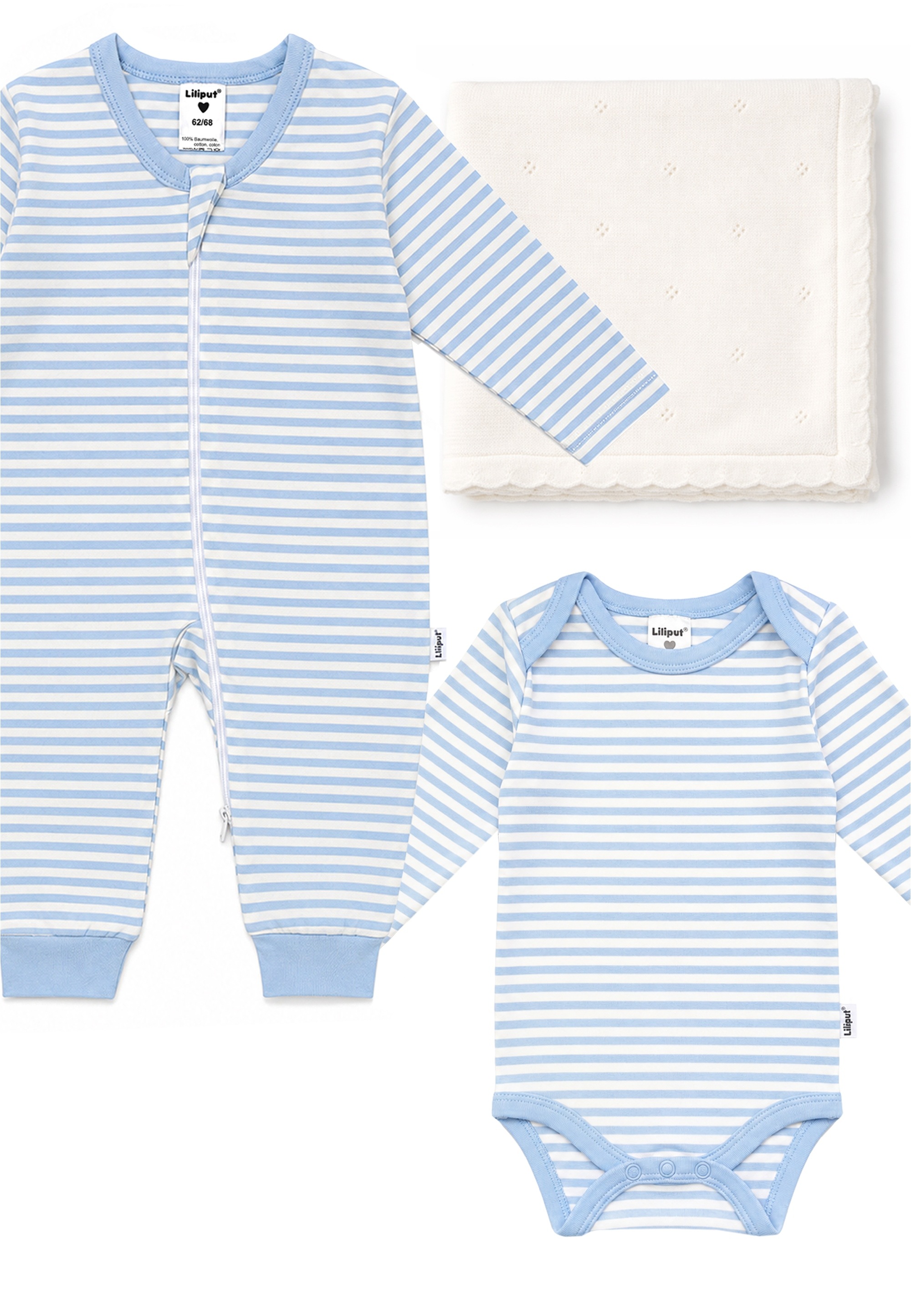 Liliput Erstausstattungspaket »Baby« 3 mit Baby-Body, Strampler und Decke