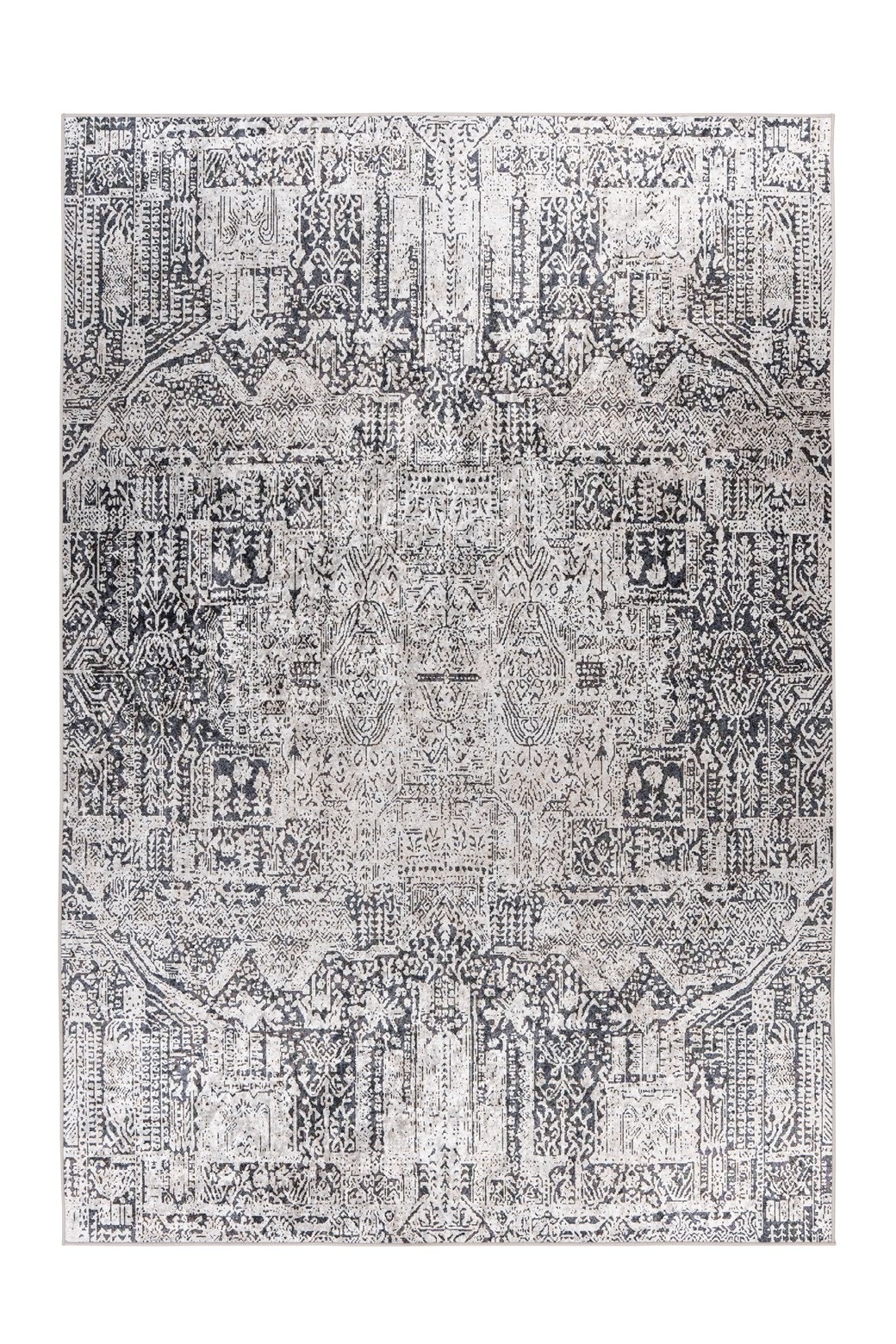 Padiro Teppich »Rhodin 925«, rechteckig, 6 mm Höhe, Vintage-Design, Flachflorteppich, pflegeleicht