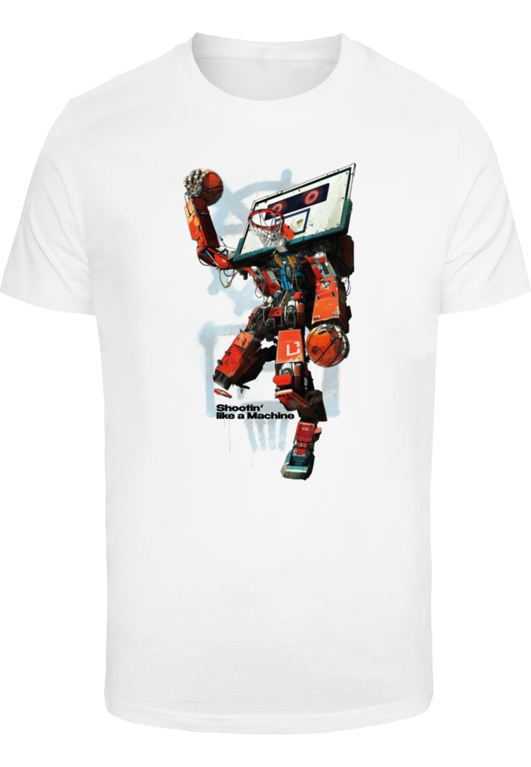 MisterTee T-Shirt "MisterTee Herren Bball Robot Tee", (1 tlg.) günstig online kaufen