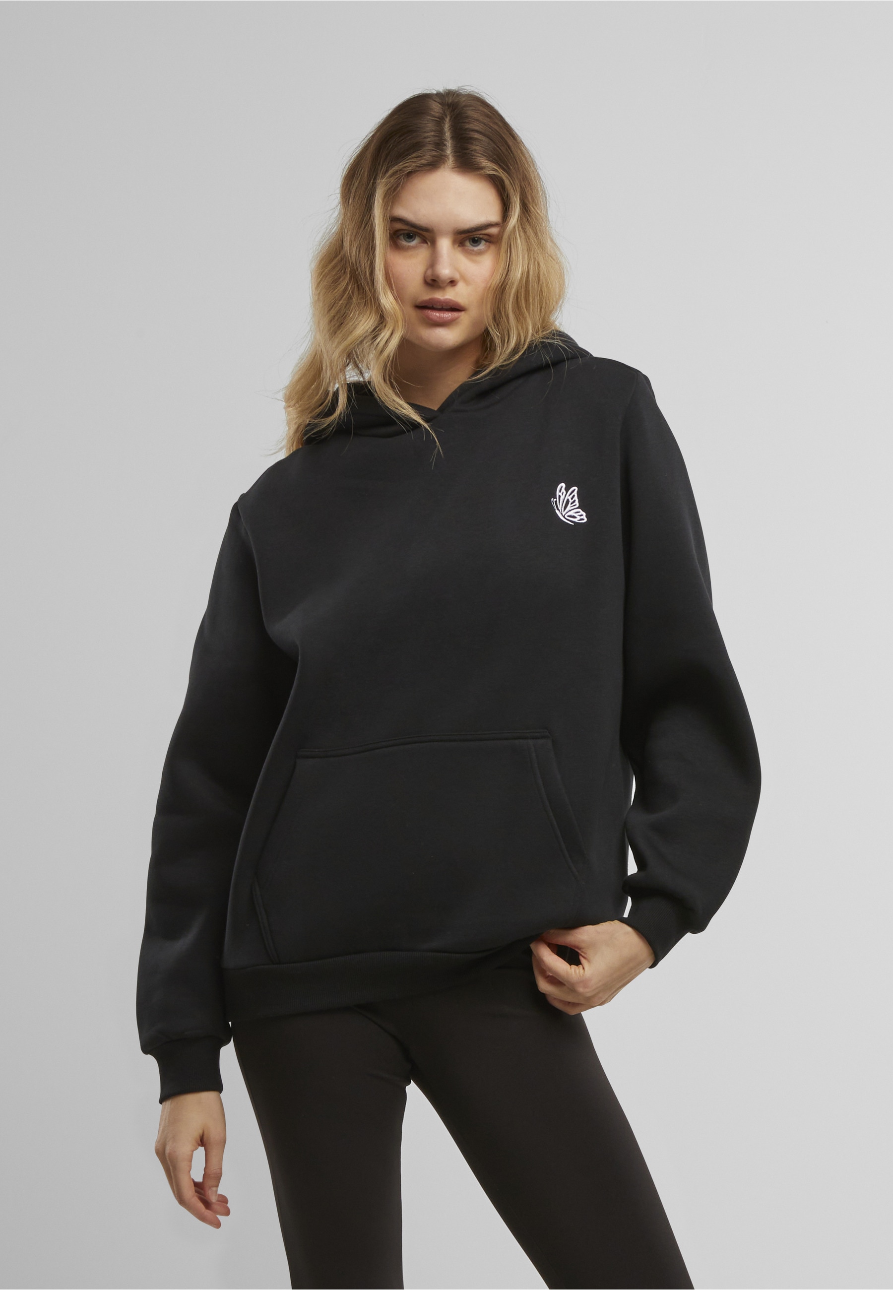 Miss Tee Kapuzenpullover »Miss Tee Flying Butterfly EMB Fluffy Hoody« 1