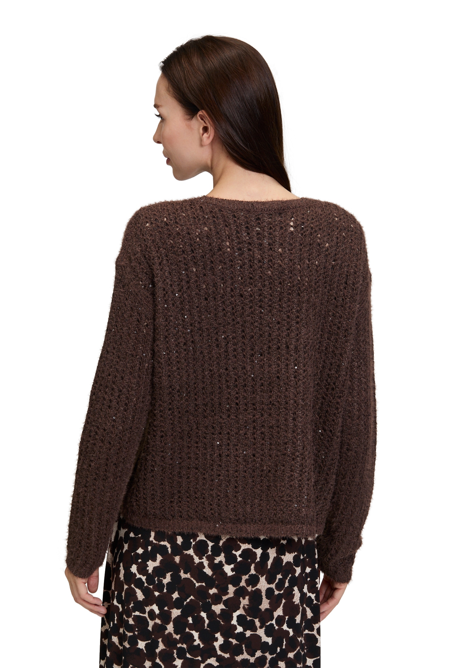 Betty Barclay Strickpullover »Betty Barclay Damen Grobstrick-Pullover mit Pailletten«, (1 tlg.)