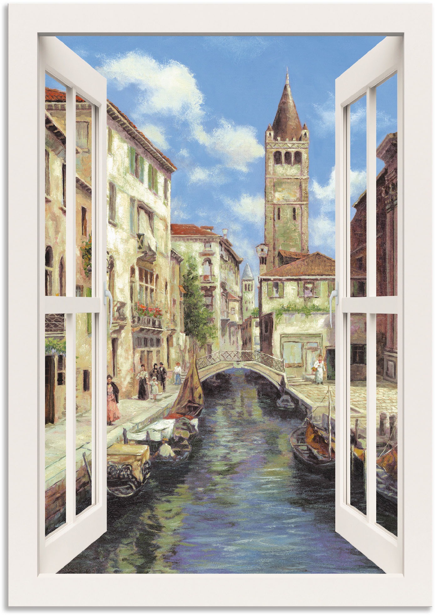 kaufen BAUR Leinwandbild, oder versch. als Poster Venedig, Alubild, in St.), (1 Wandaufkleber Größen Artland »Venedig«, Wandbild |