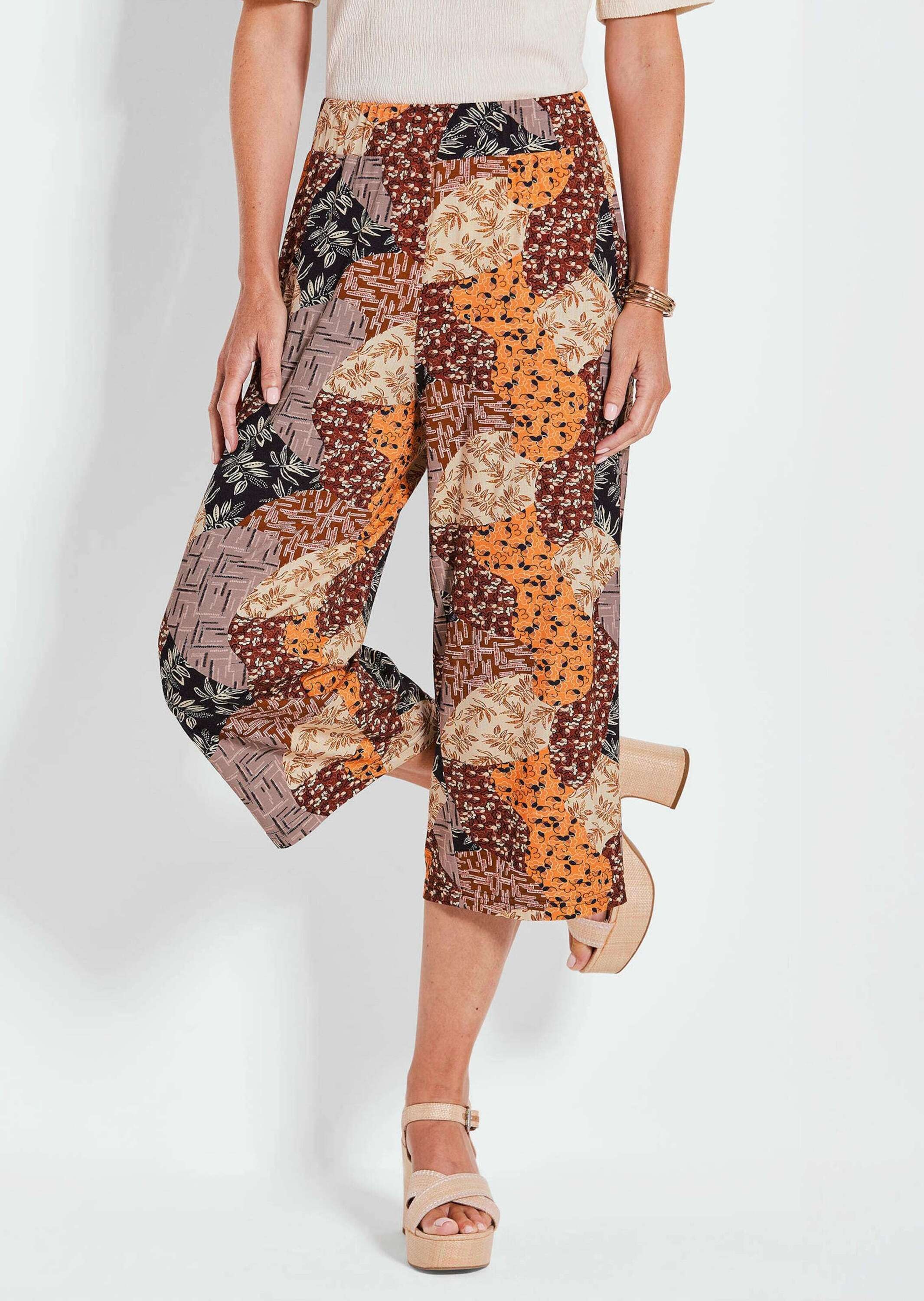 GOLDNER Schlupfhose "Sommerhose VERA mit Mustermix Print" günstig online kaufen