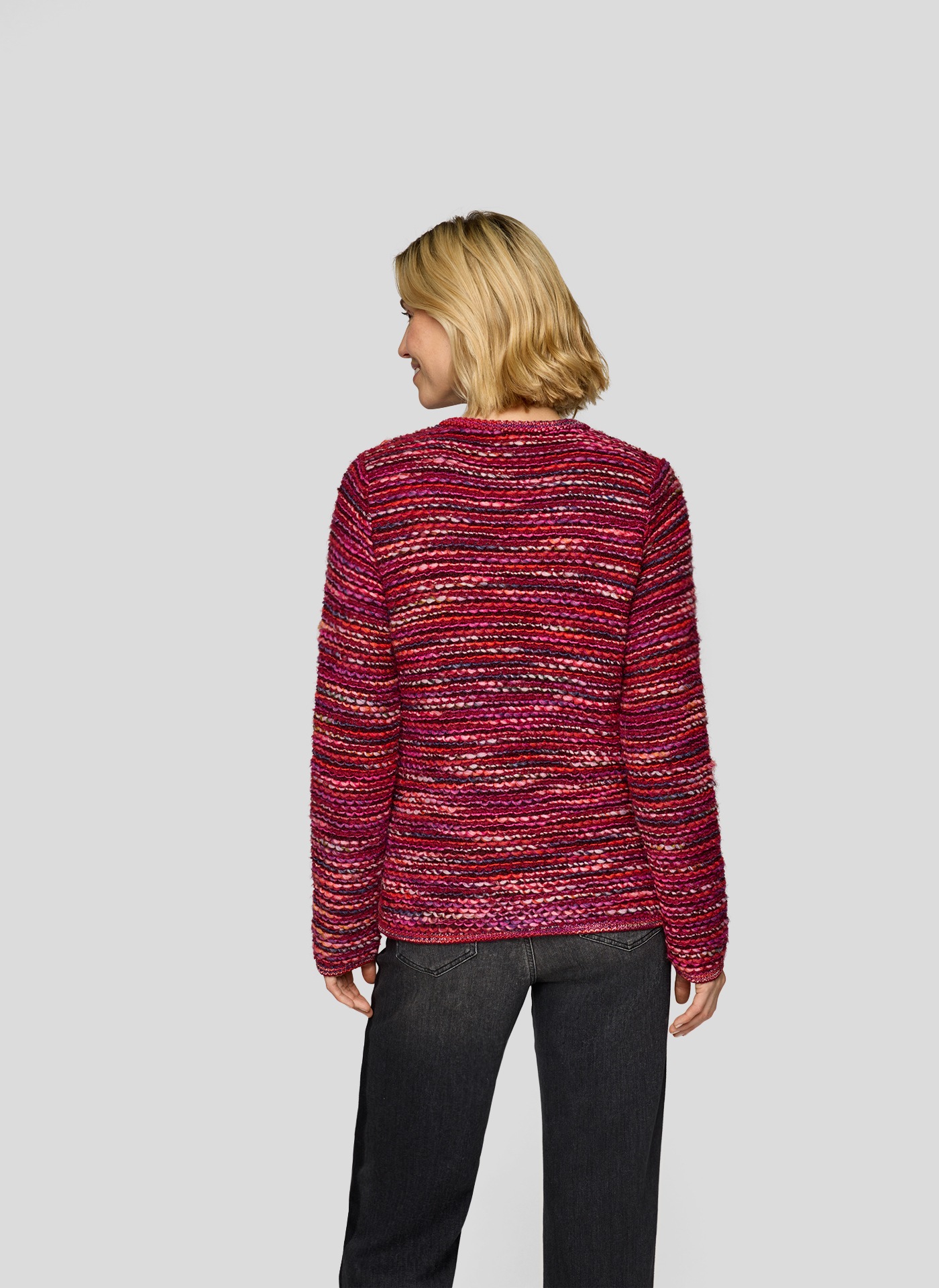 Rabe Strickjacke im Streifen-Design und in Strick-Optik günstig online kaufen