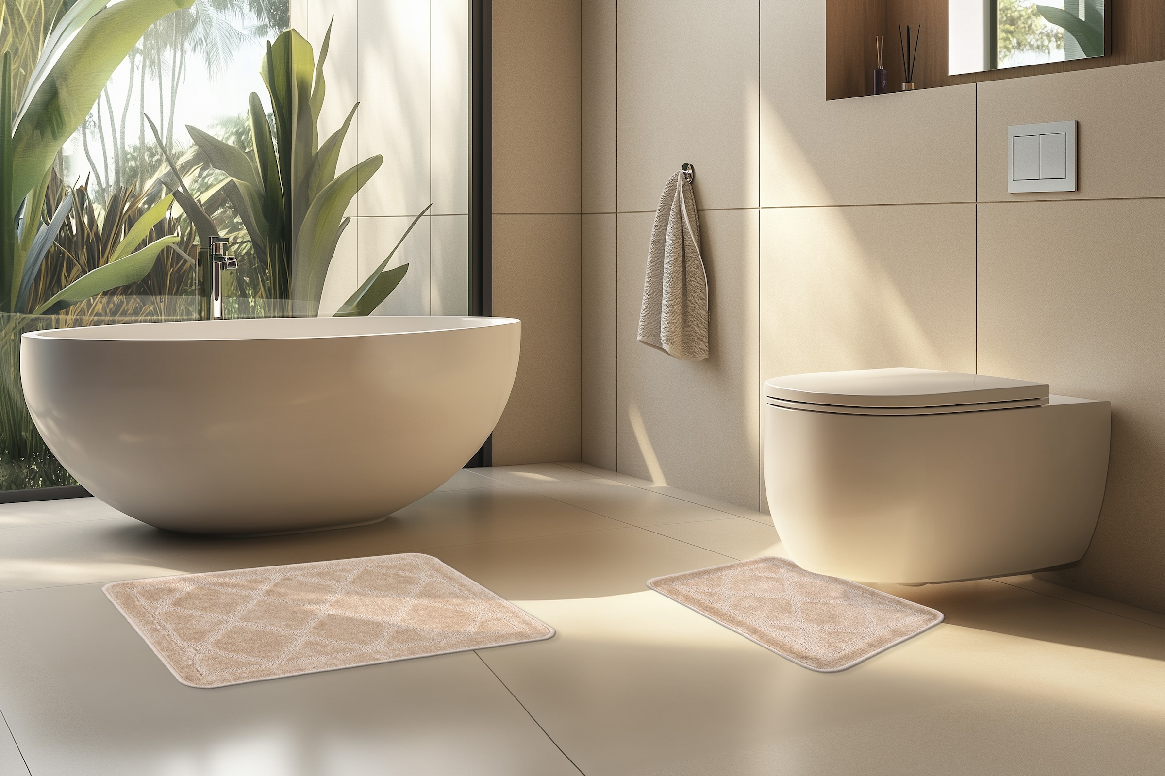 Kayoom Badematte "Badematte Lagoon 225" Kurzflor günstig online kaufen