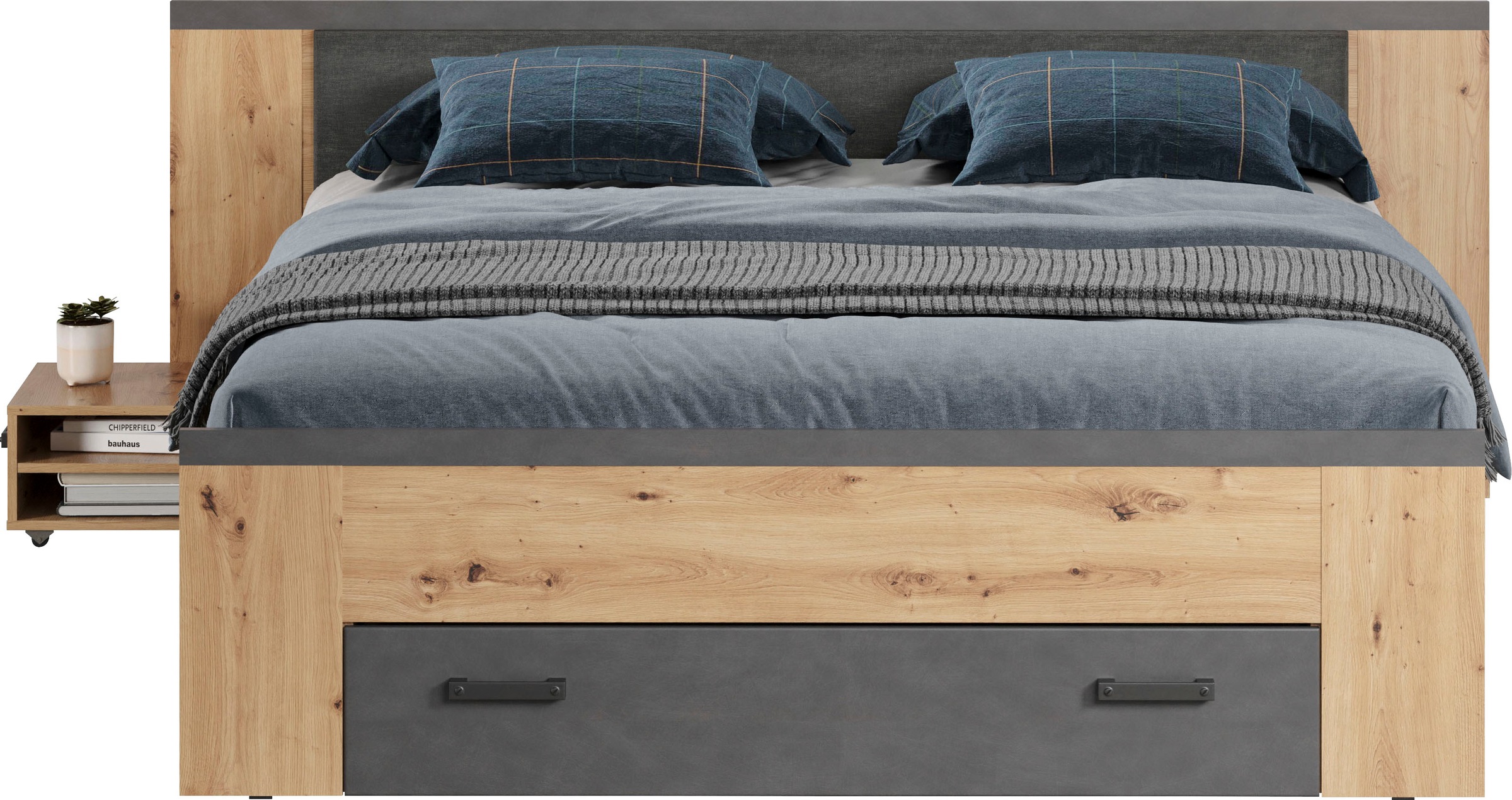 Home affaire Stauraumbett "Ambres" 1 Stk. tlg. ausziehbare Bettkästen, Fäch günstig online kaufen