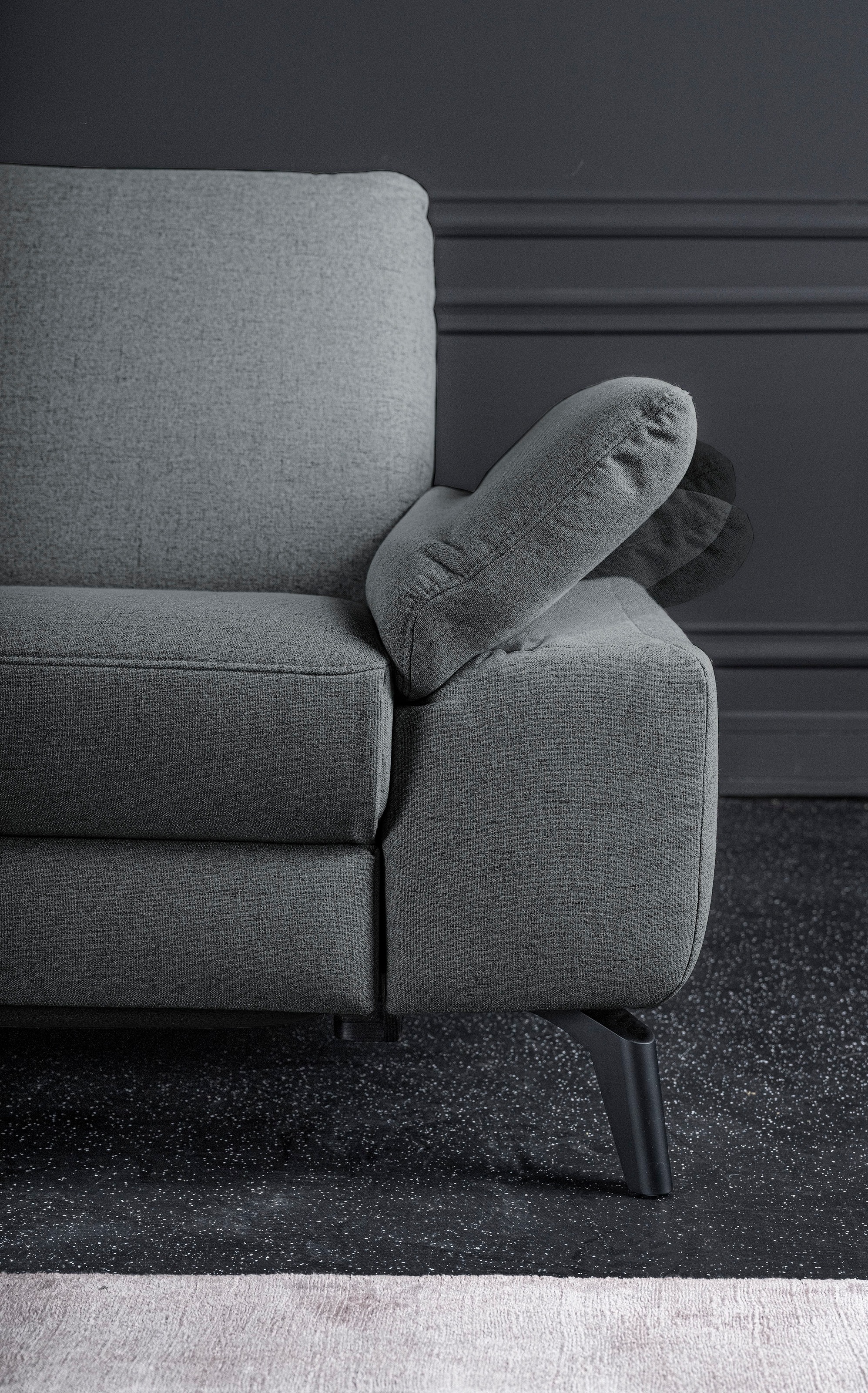 alina Ecksofa, inkl. Kopfstützen, wahlweise mit Relaxfunktion, Breite: 243 cm