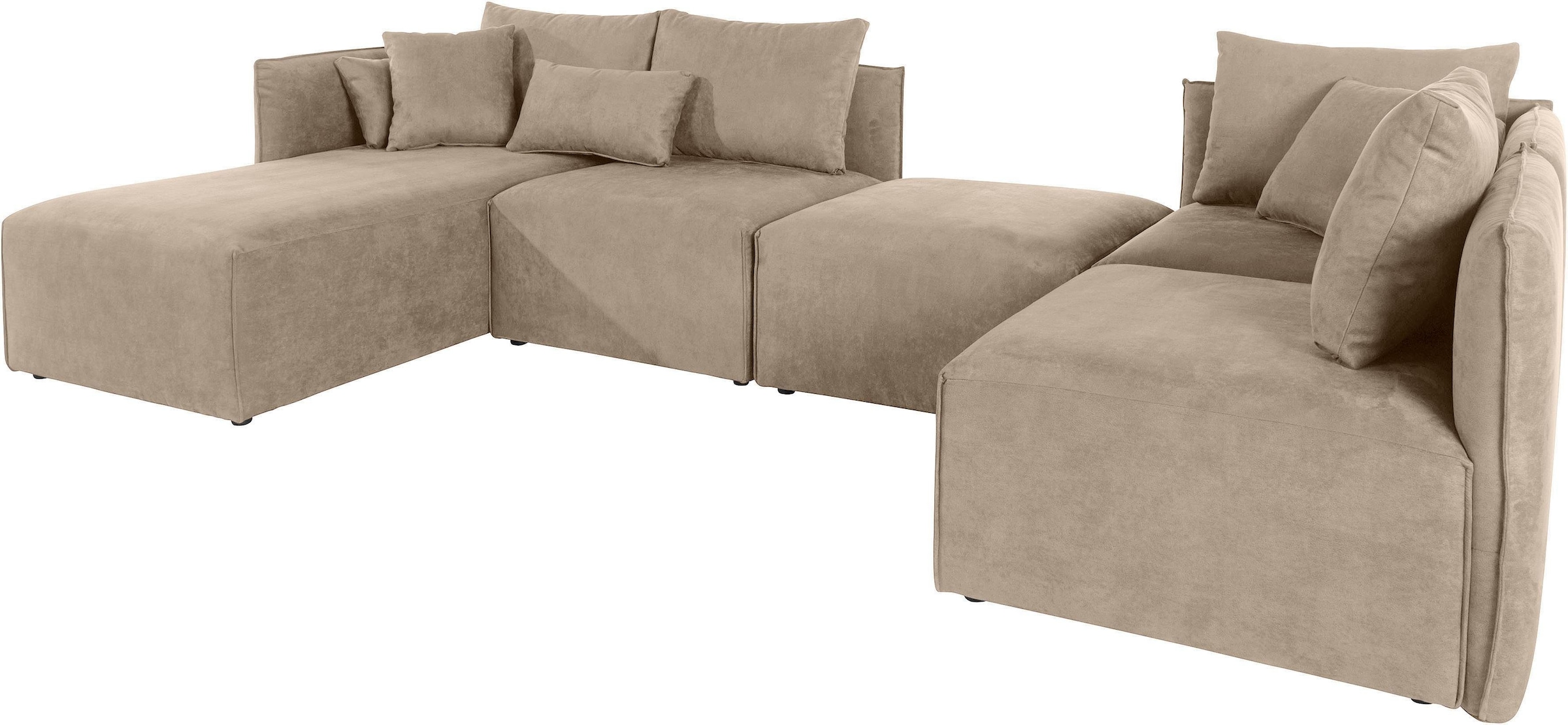 OTTO home Wohnlandschaft "Nöre U-Form" 5 Teile, in vielen Bezugsqualitäten günstig online kaufen
