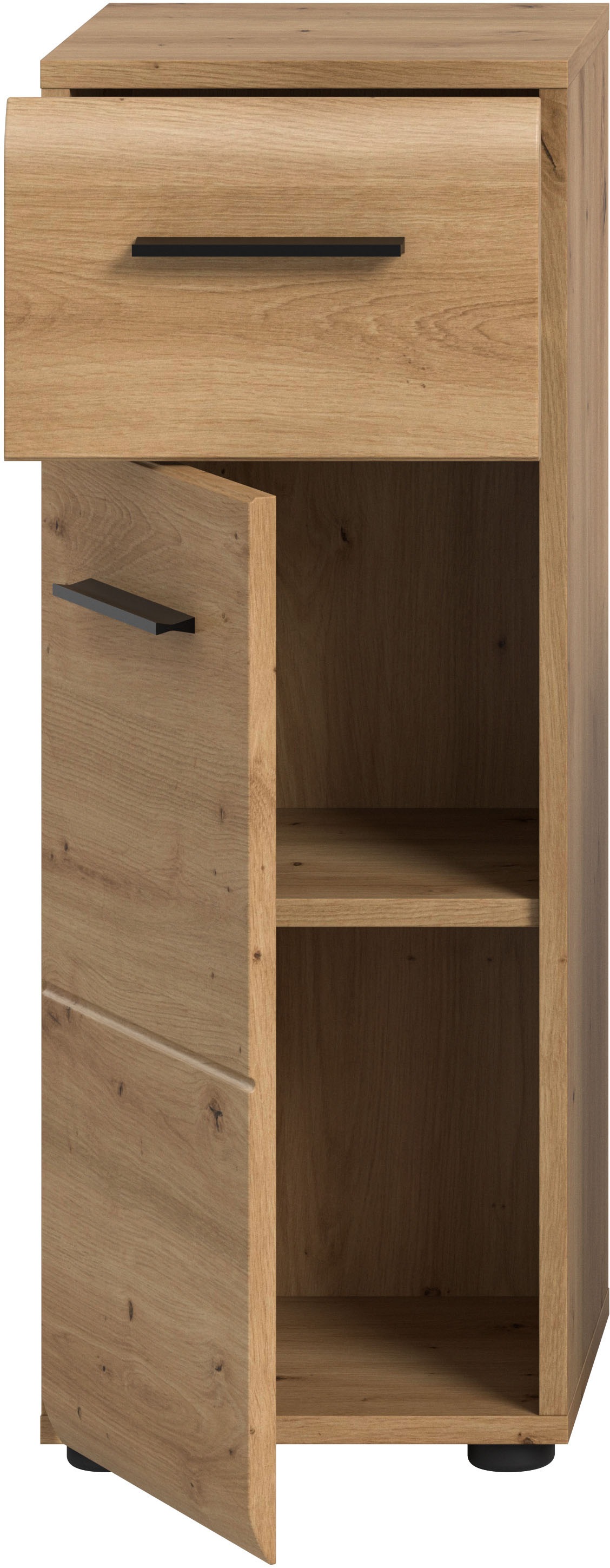 INOSIGN Stauraumschrank »FLORENZ, TOPSELLER!, Höhe 80 cm, 1 Tür, 1 Schubkasten«, (1 St.), Florenz, Standschrank 30 cm, Artisan Oak NB, 1 Tür, 1 Schublade