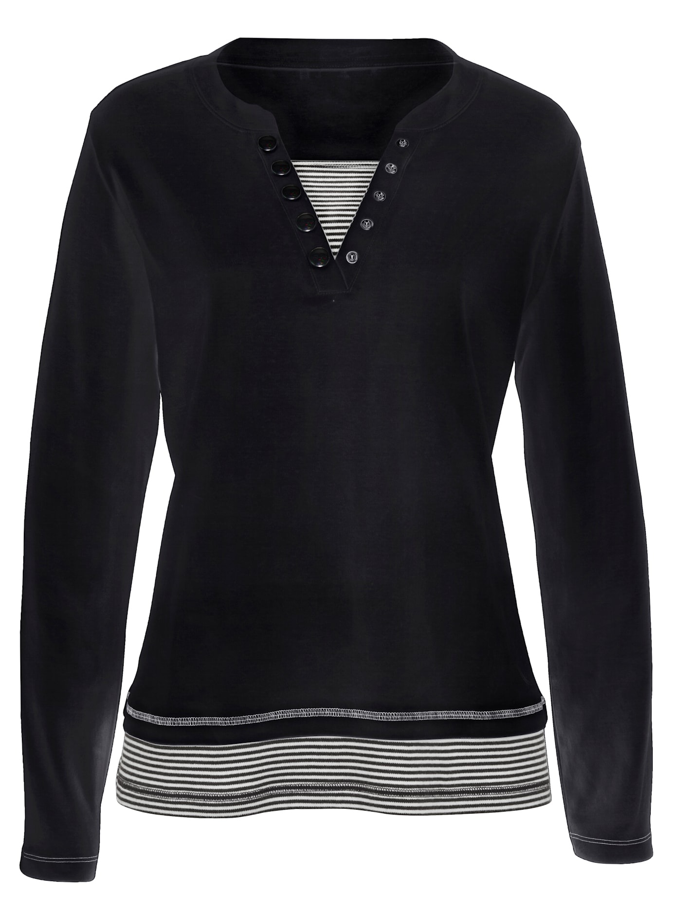 Inspirationen 2-in-1-Langarmshirt "Shirt" 1 Stk. tlg. günstig online kaufen