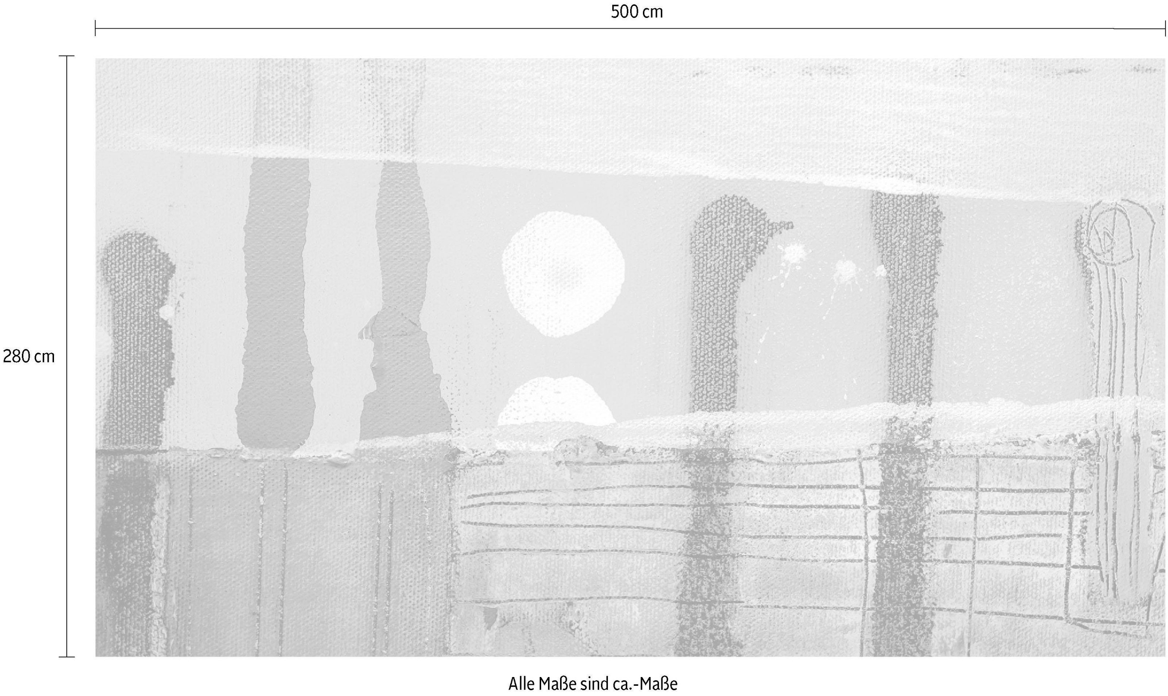 Komar Vliestapete »Digitaldruck Vlies - Moon Shining - Größe 500 x 280 cm«, bedruckt, Wohnzimmer, Schlafzimmer