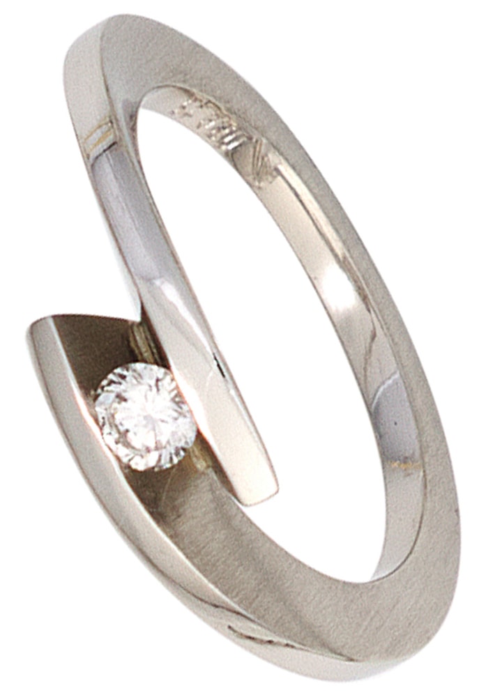 Solitärring »Ring mit Diamant 0,15 ct.«, 950 Platin