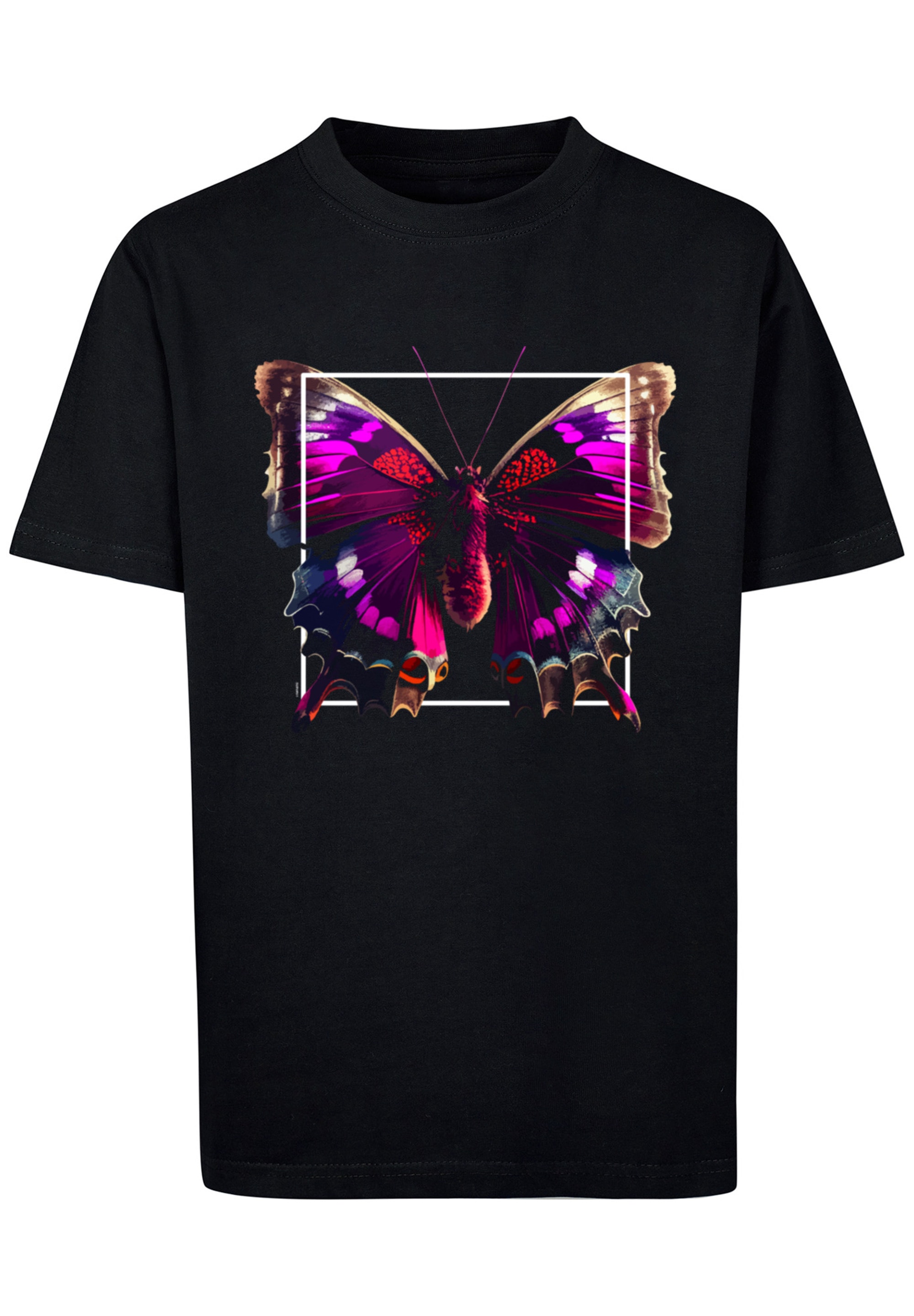 F4NT4STIC T-Shirt »Pink Schmetterling TEE UNISEX«, BAUR online Print bestellen 