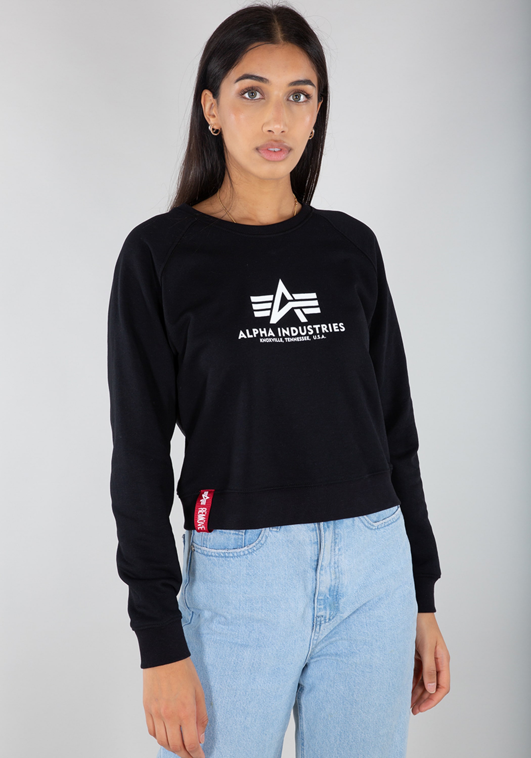 Alpha Industries Sweater "Alpha Industries Women - Sweatshirts Basic Boxy S günstig online kaufen