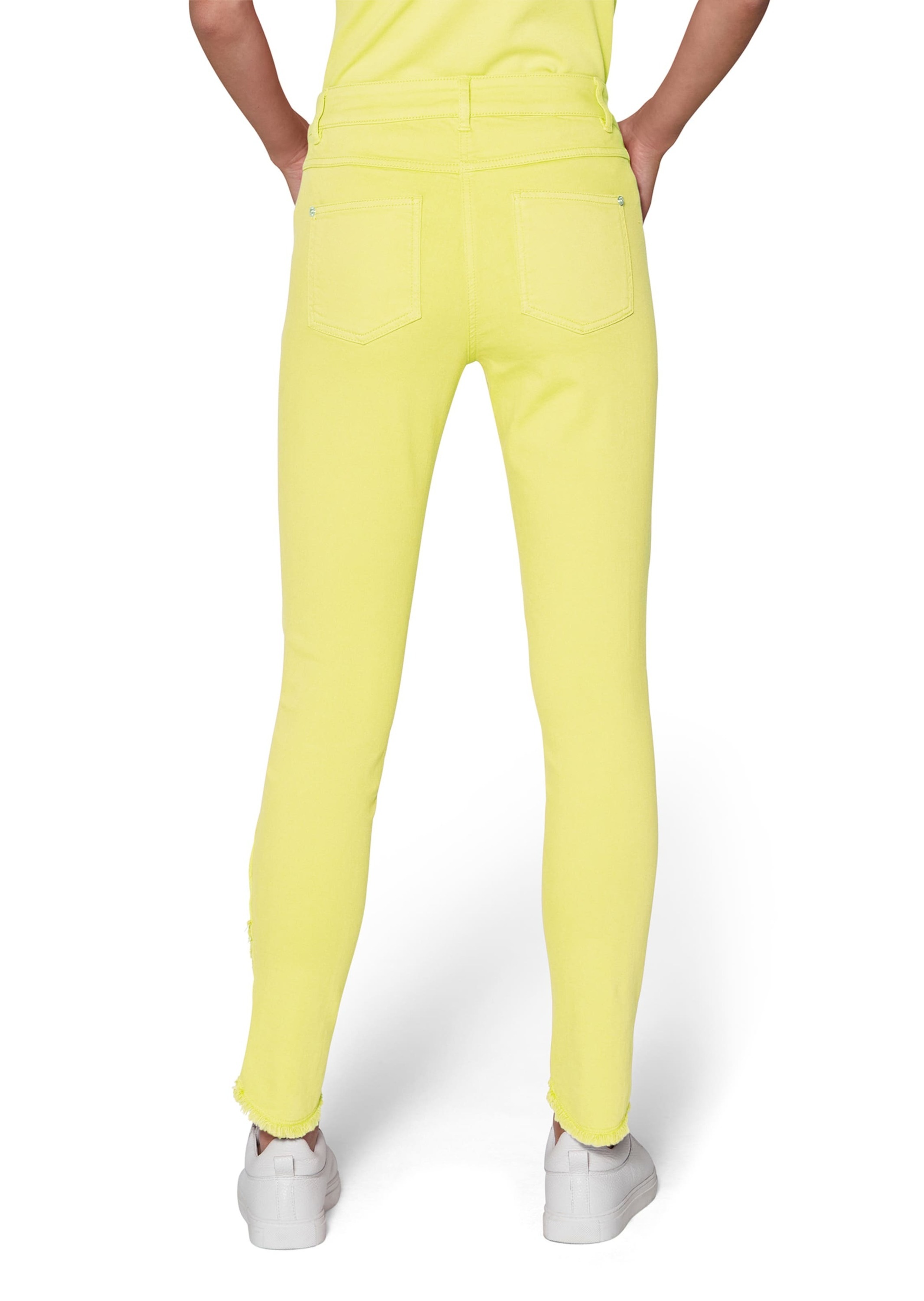 MADELEINE Regular-fit-Jeans »Jeans Schlanke Jeans mit Fransensaum«