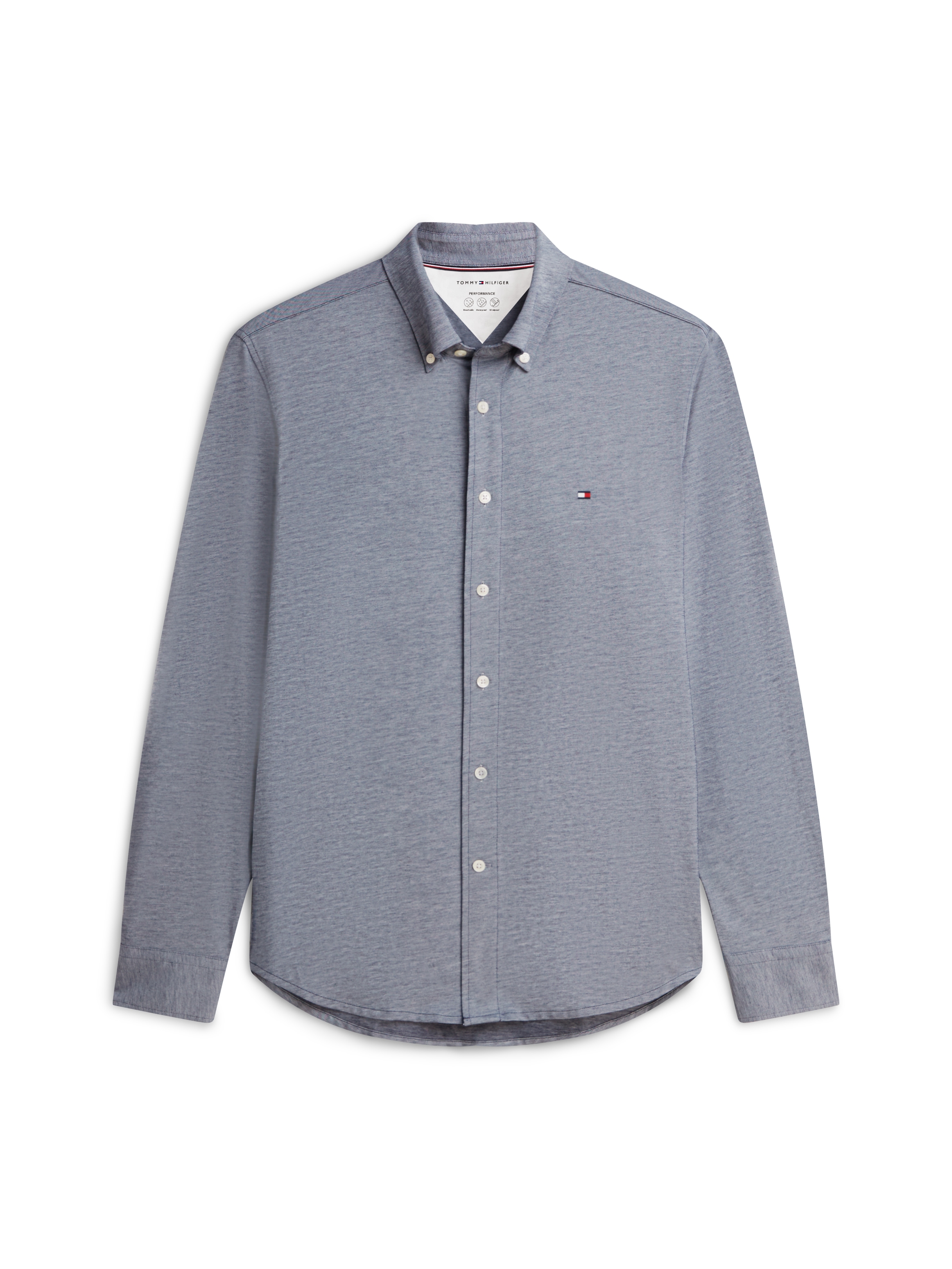 Tommy Hilfiger Langarmhemd »PERFORMANCE PIQUE OXFORD« Regular Fit Peformance Pique Oxford Casual