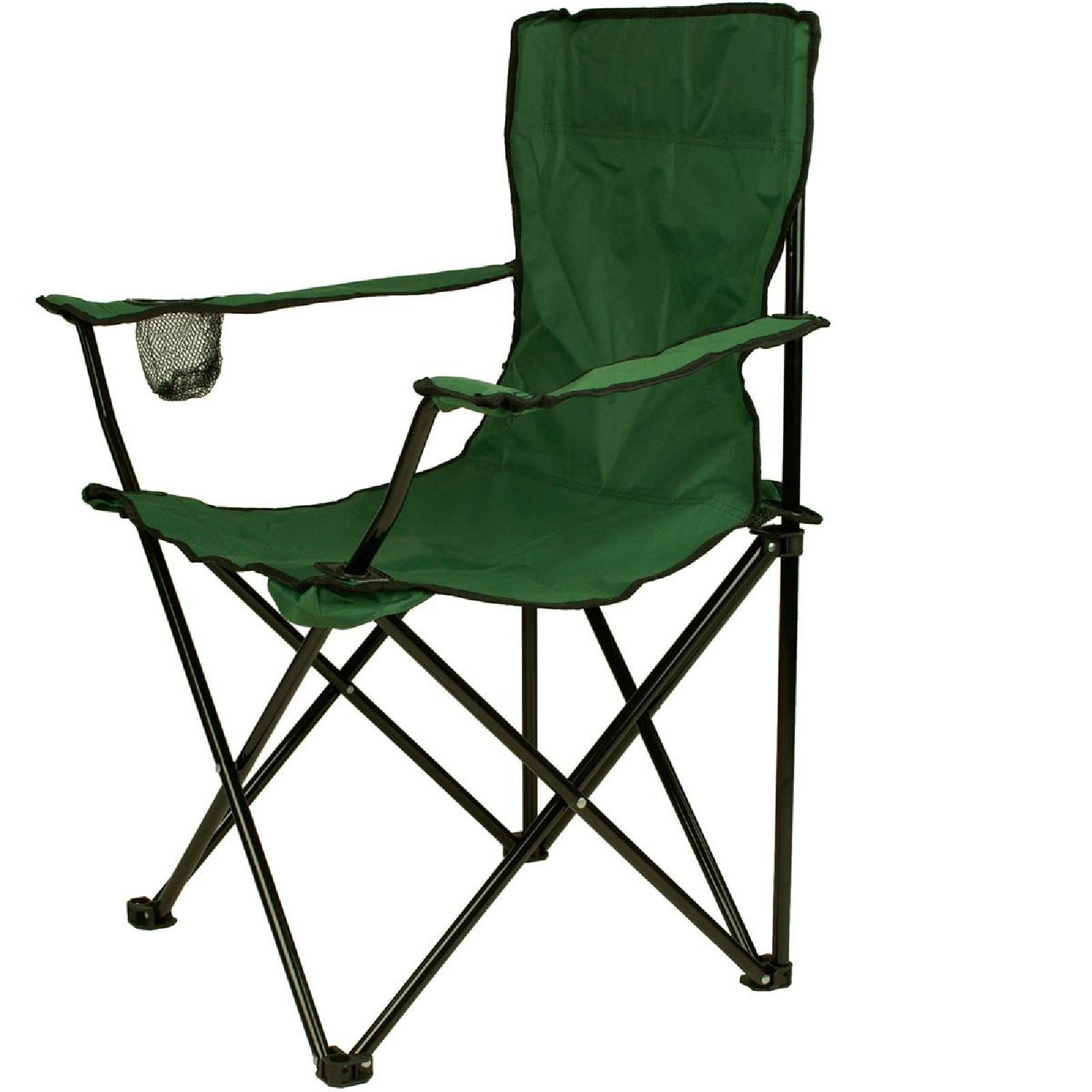 Gartenstuhl VCM "Angelstuhl Getränkehalter Campingstuhl klappbar", grün, Obermaterial: 100% Metall MT., Stühle, Gartenstuhl 3