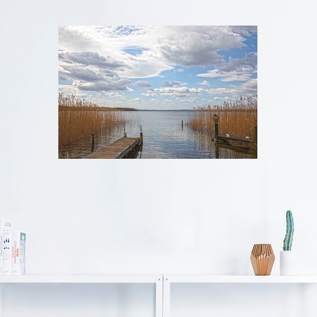 Black Friday Artland Wandbild »Idylle am Ratzeburger See«, Seebilder, (1 St.),  als Alubild, Leinwandbild, Wandaufkleber oder Poster in versch. Größen |  BAUR