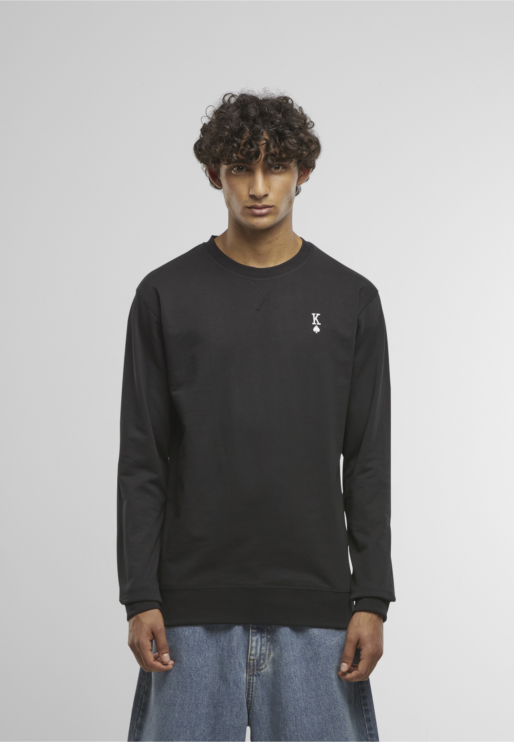 MisterTee Sweater »MisterTee King Sign EMB Light Crew Sweatshirt«, 1 Stk.
