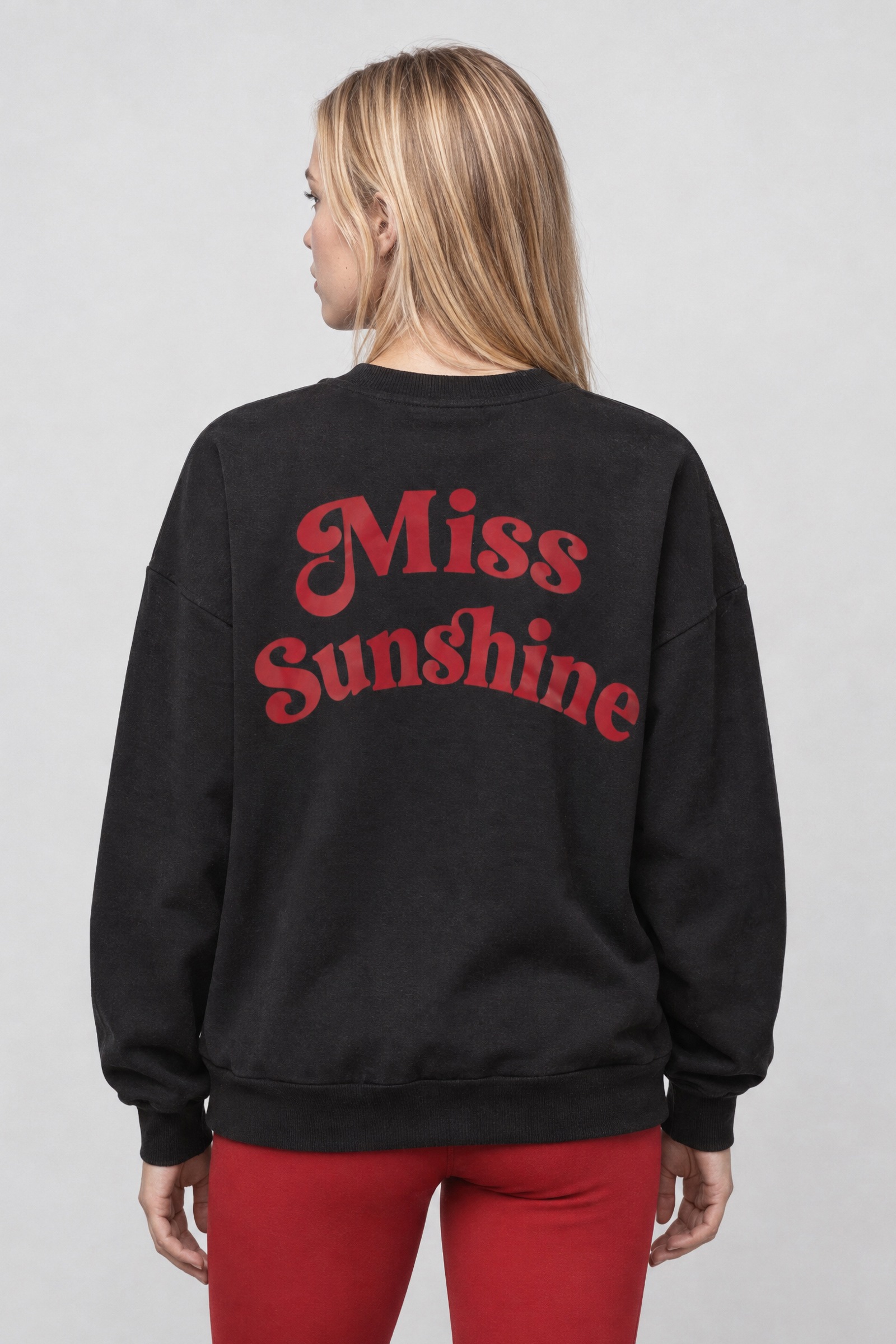 Alife & Kickin Sweatshirt , Rückenprint Miss Sunshine, Relaxed Fit, gerippte Bündchen
