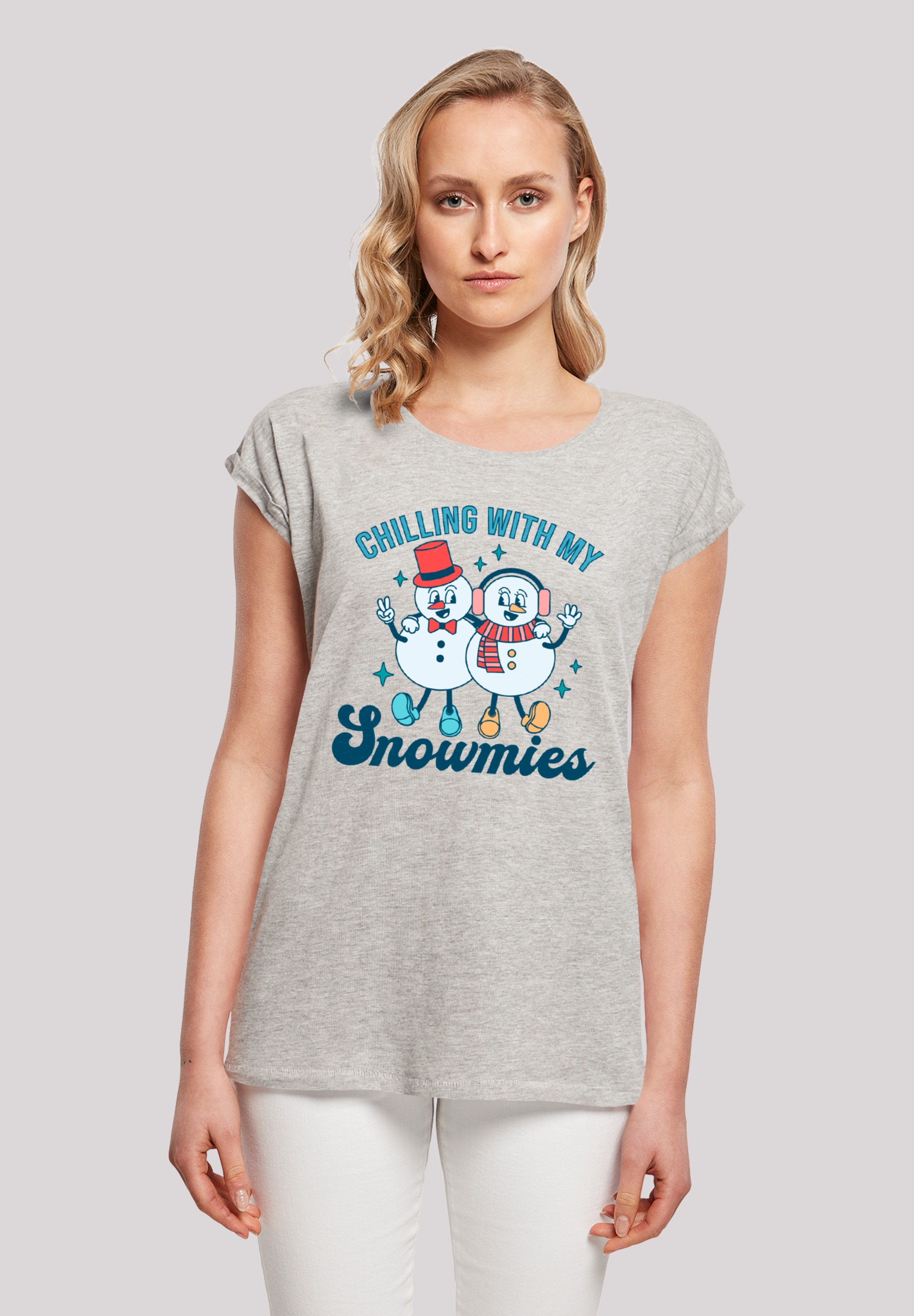 F4NT4STIC T-Shirt "Chilling with My Snowmies", Premium Qualität günstig online kaufen