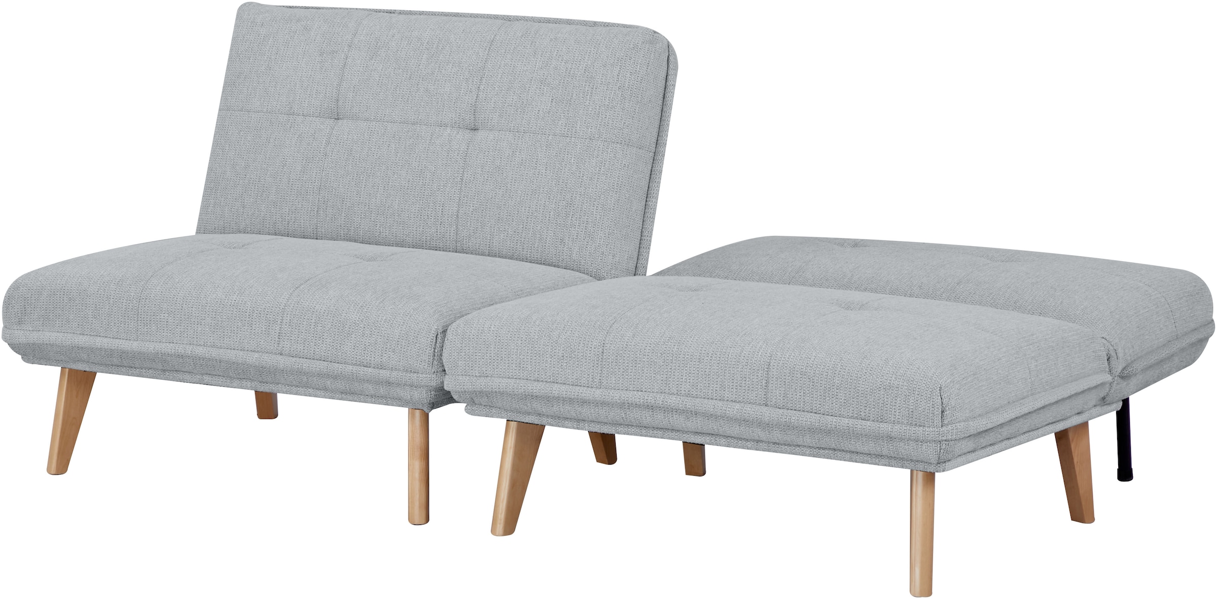 INOSIGN Sessel »DELANEY Schlafsofa, bestehend aus 2 Modulen, mit Schlaffunktion«, Bettsofa, Schlafsessel, Klappsofa, erweiterbar, in Webstoff