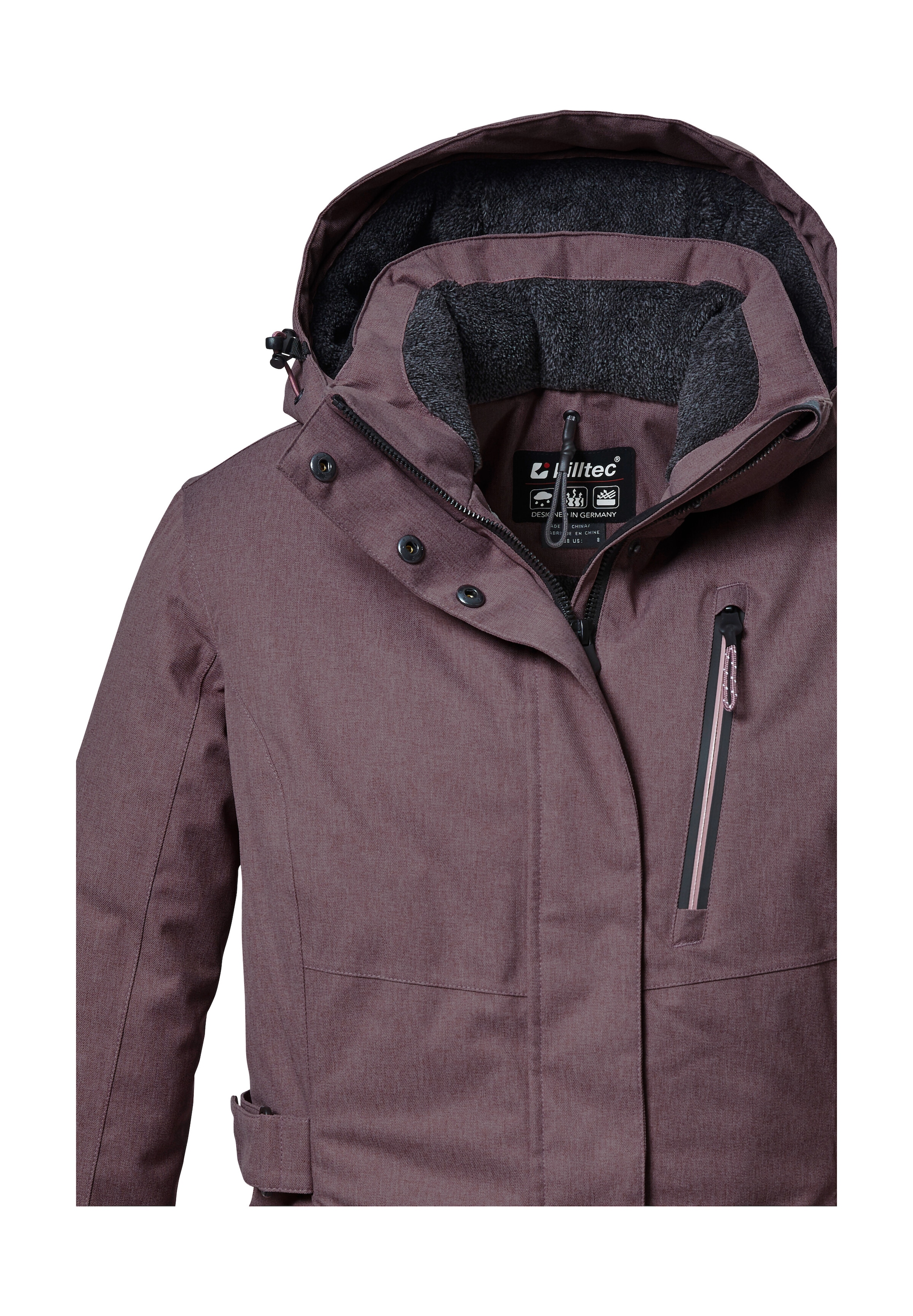 Killtec Parka »KOW 303 WMN PRK«, Wasserdichter, atmungsaktiver Damenparka mit abnehmbarer Kapuze