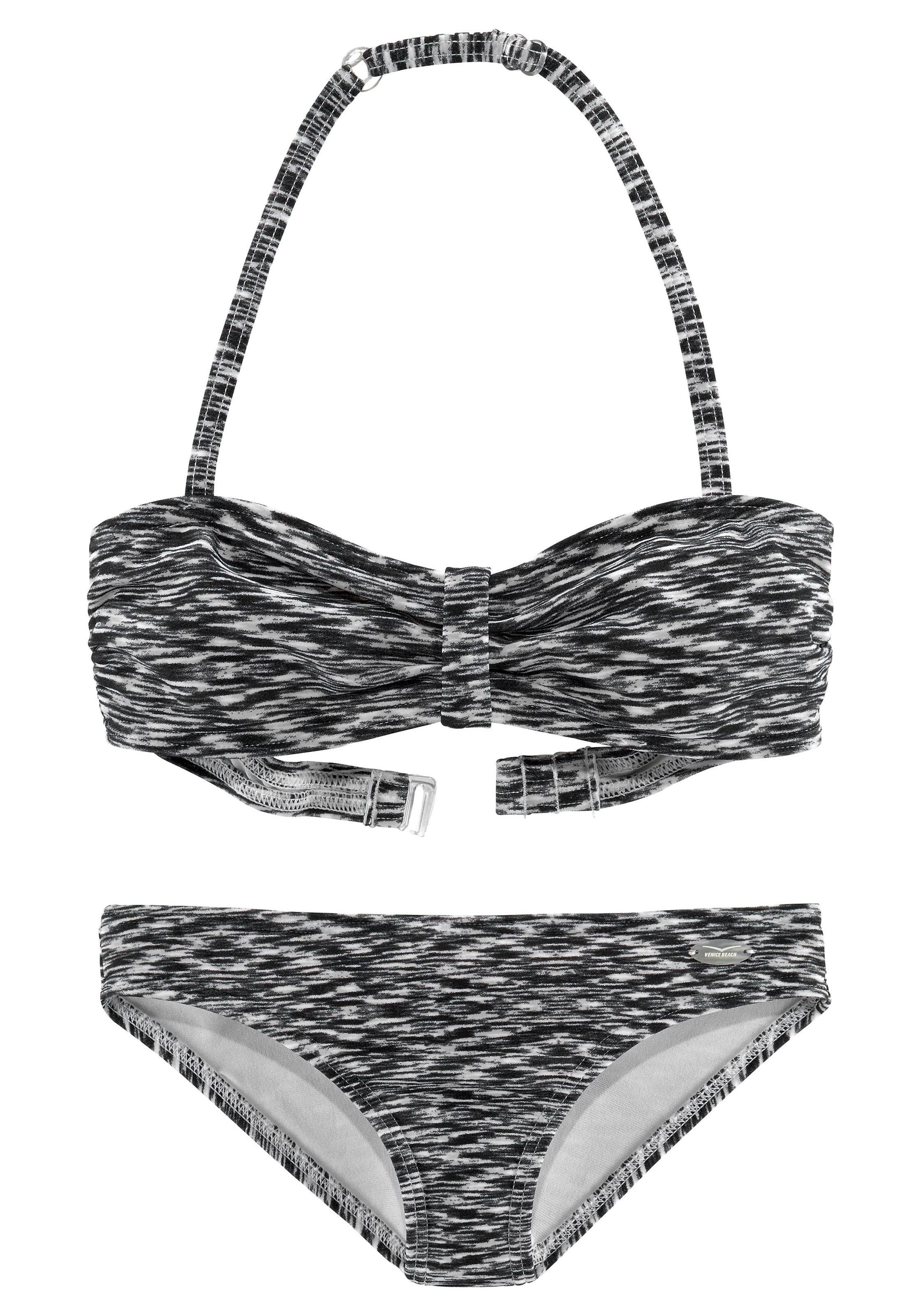 Venice Beach Bandeau-Bikini, in Melange-Optik ▷ | BAUR für