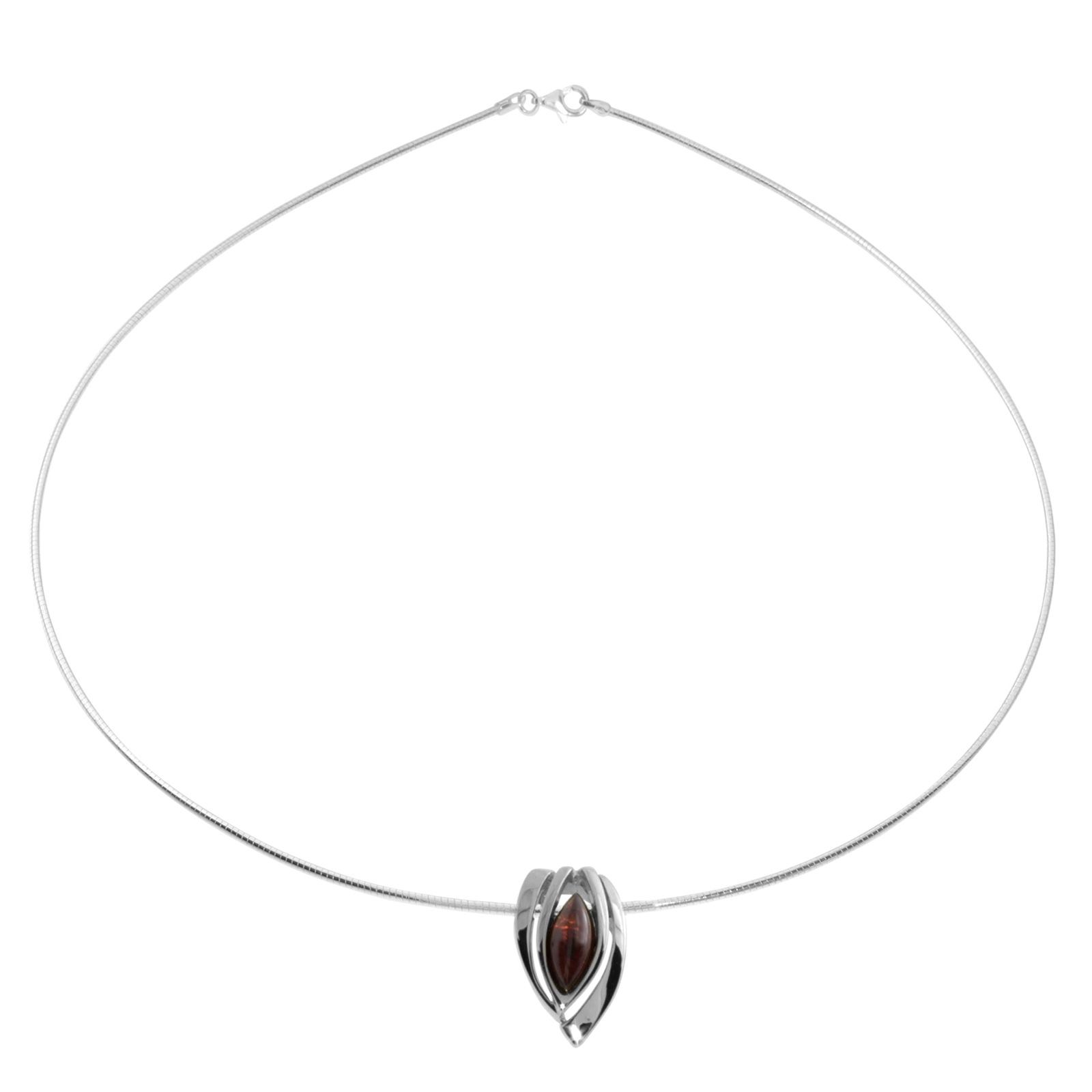 OSTSEE-SCHMUCK Kette mit Anhänger »- Gleiter-Rana - Silber 925/000 - Bernstein«