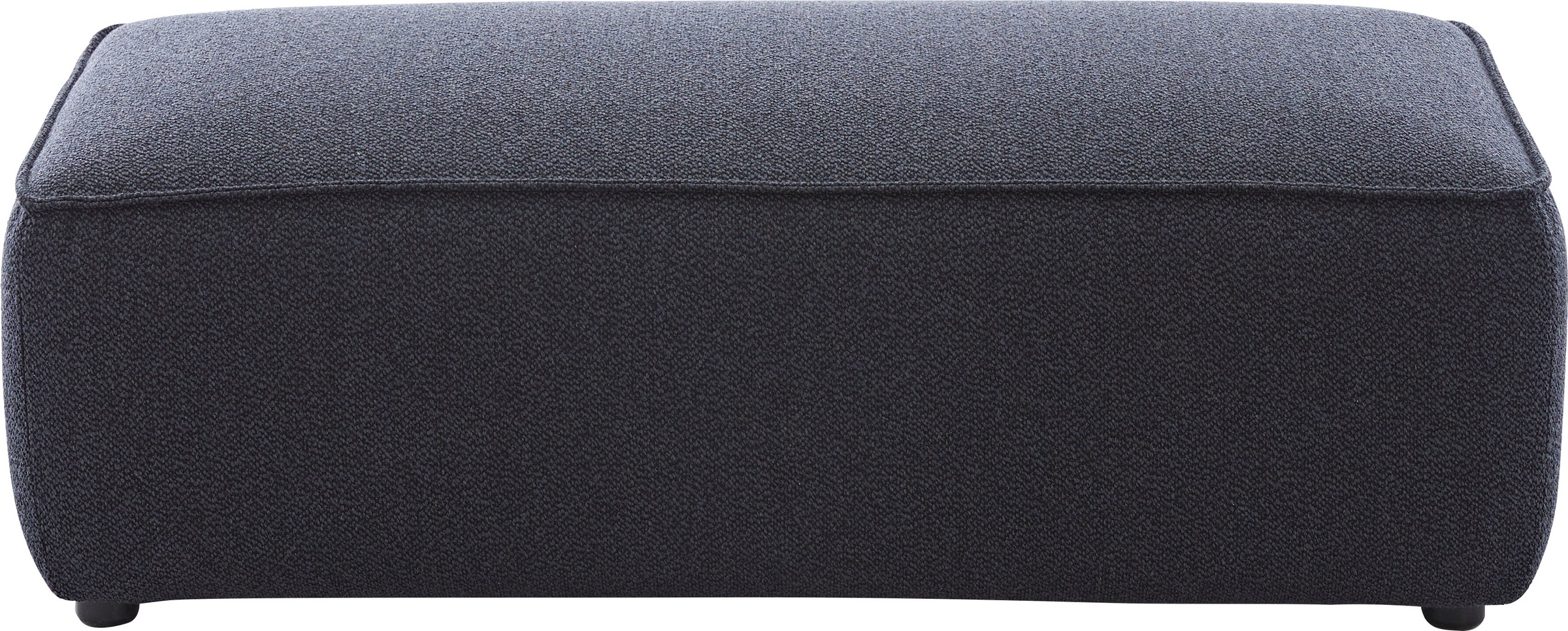 Hocker W.SCHILLIG "around-the-block", blau (dunkelblau o10), B:120cm H:39cm T:60cm, ROHLEDER Jacquard-Flachgewebe Q2 O10 (60% Polyacryl, 40% Polyester), Hocker, Hocker, mit eleganter Biese 2