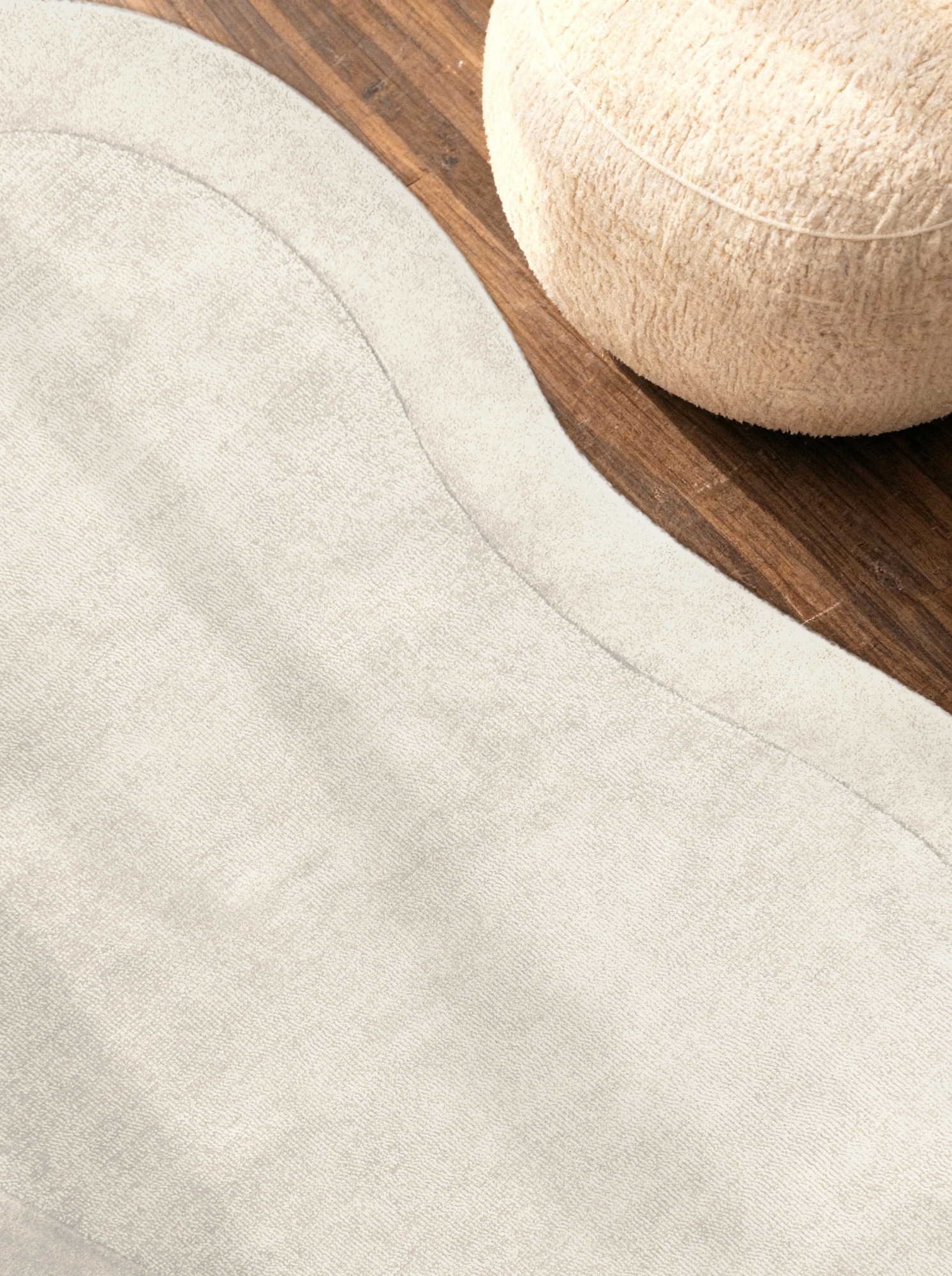 Villeroy & Boch Teppich »Wollteppich Kivi« rechteckig 17 mm Höhe Handgewebt, Wolle, Bordüre, Einfarbig, Läufer, Wohnzimmer, Organisch