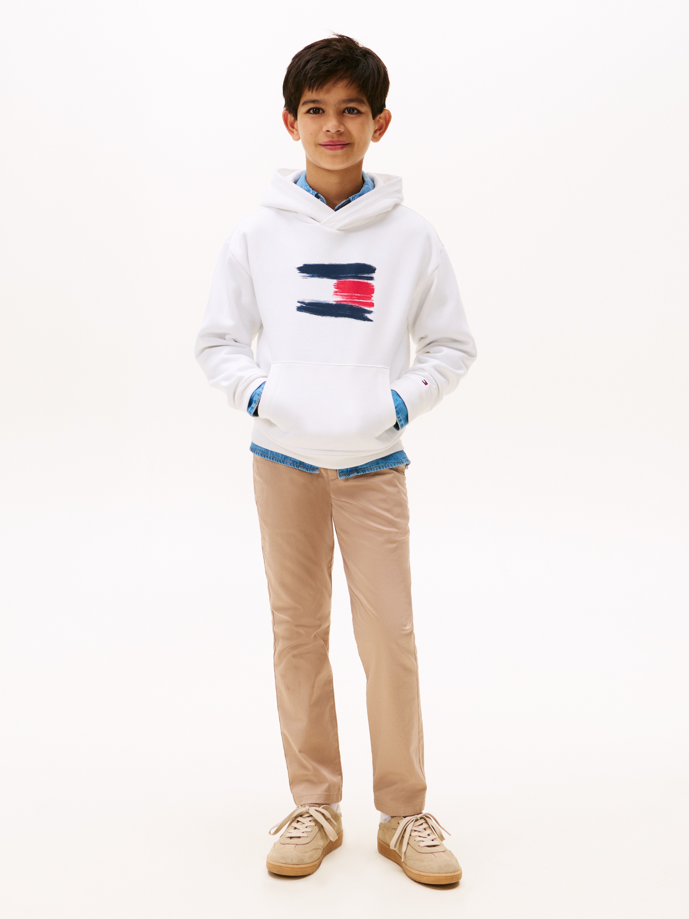 Thumbnail - Tommy Hilfiger Kapuzensweatshirt "FLAG HOODIE", Kinder bis 16 Jahre