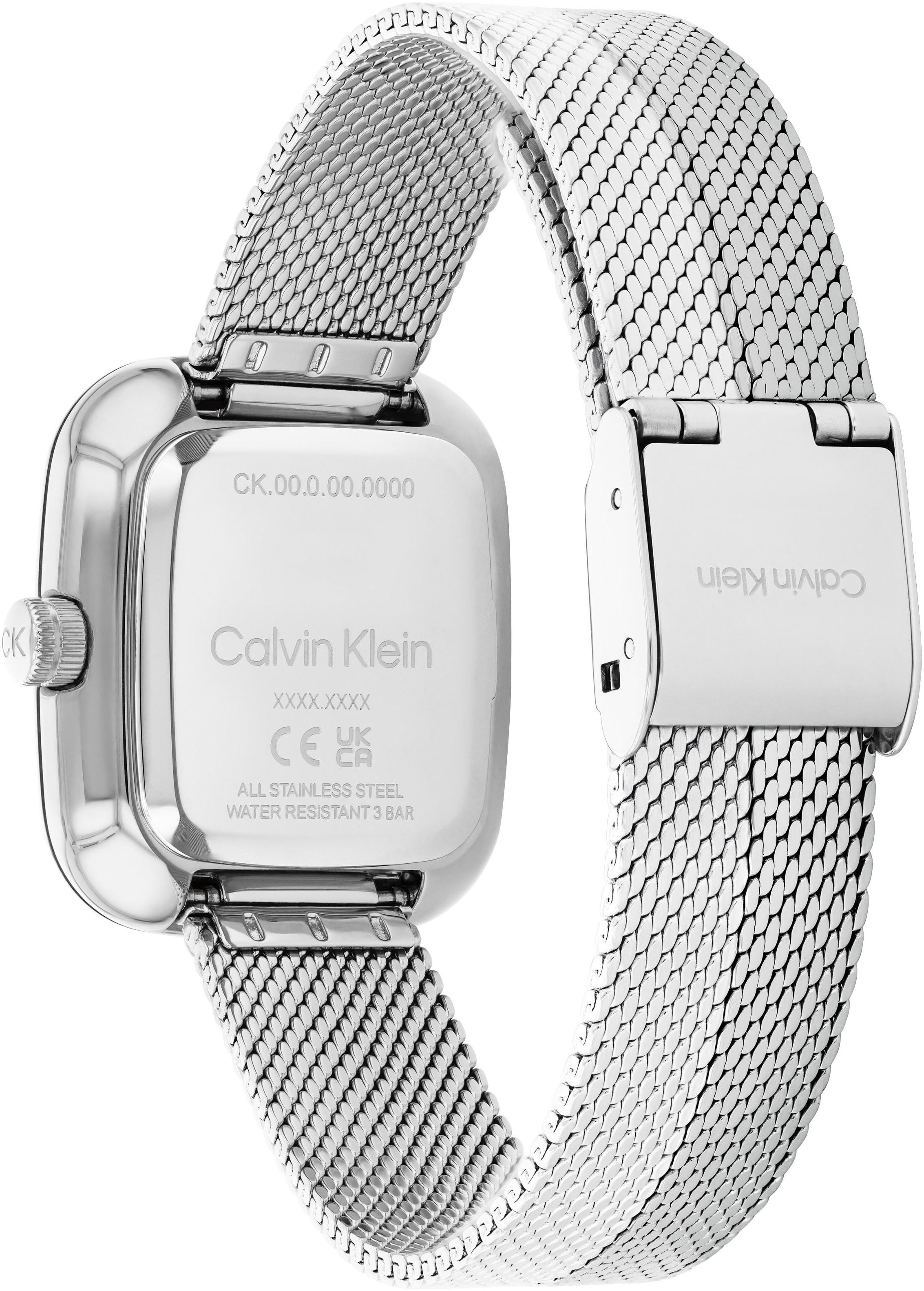 Calvin Klein Quarzuhr »CK Adore«, Armbanduhr, Damenuhr, Edelstahlarmband, analog